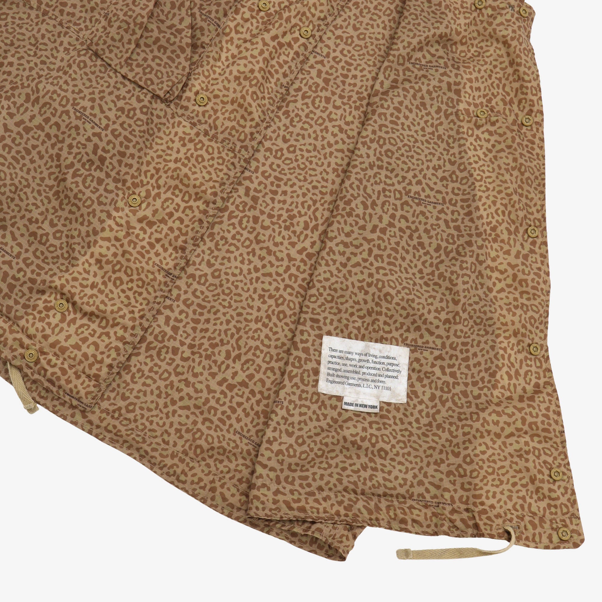 Leopard Print Poly Ripstop Cover Vest