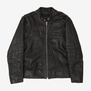 Lamb Leather Moto Jacket