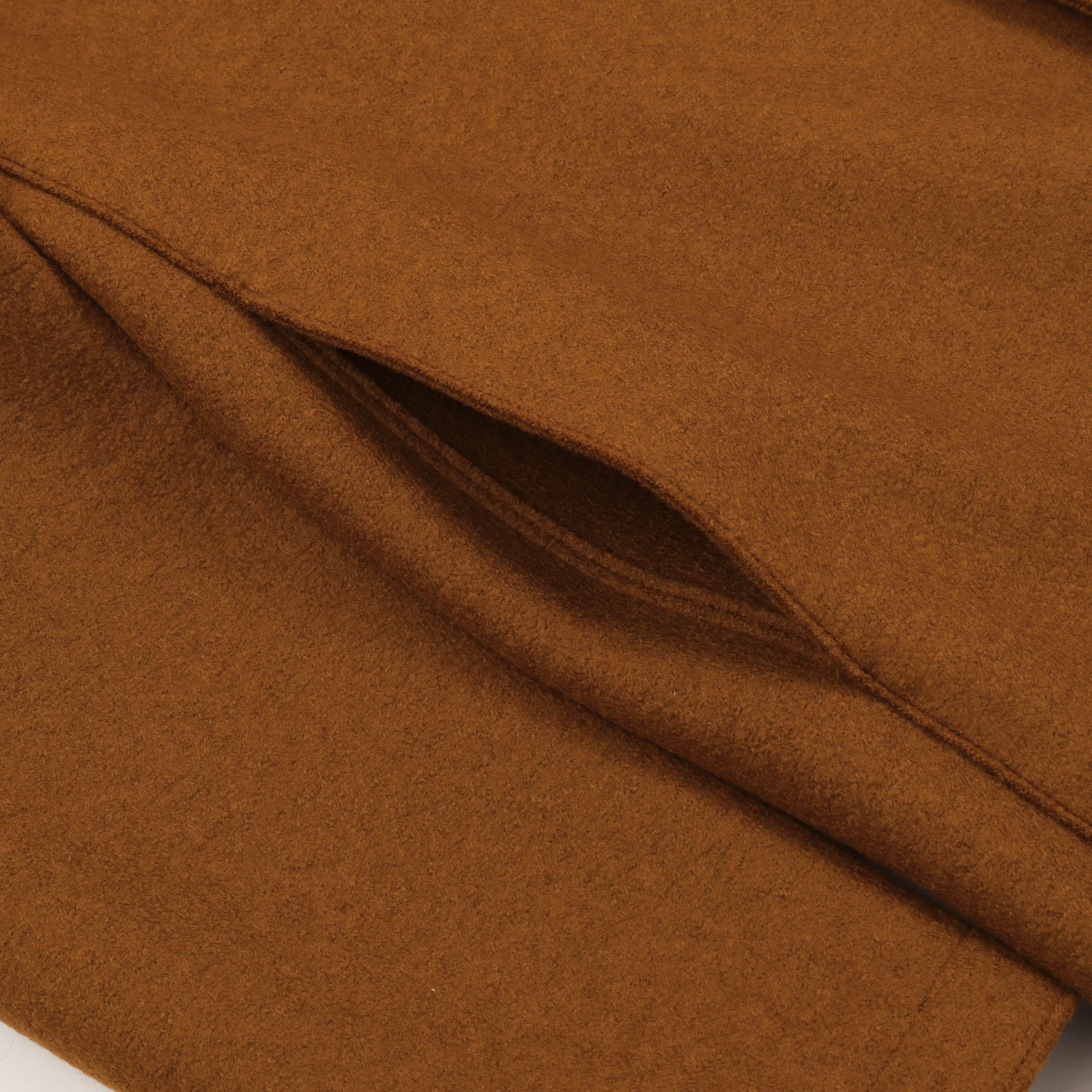 Pressed Wool Overcoat