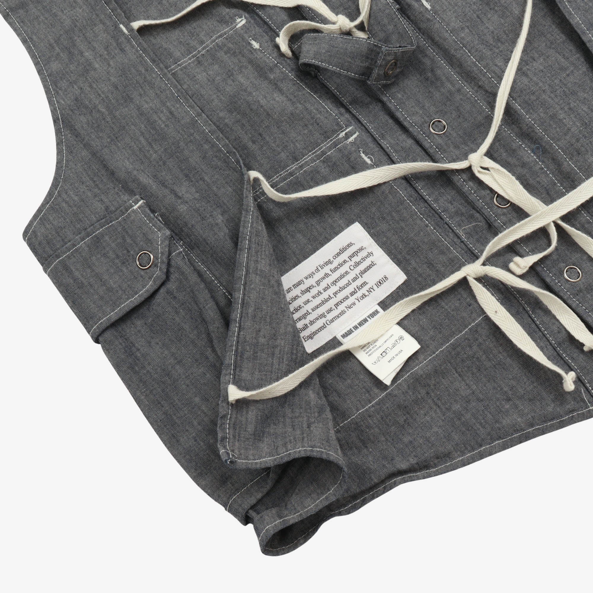 Chambray Utility Vest