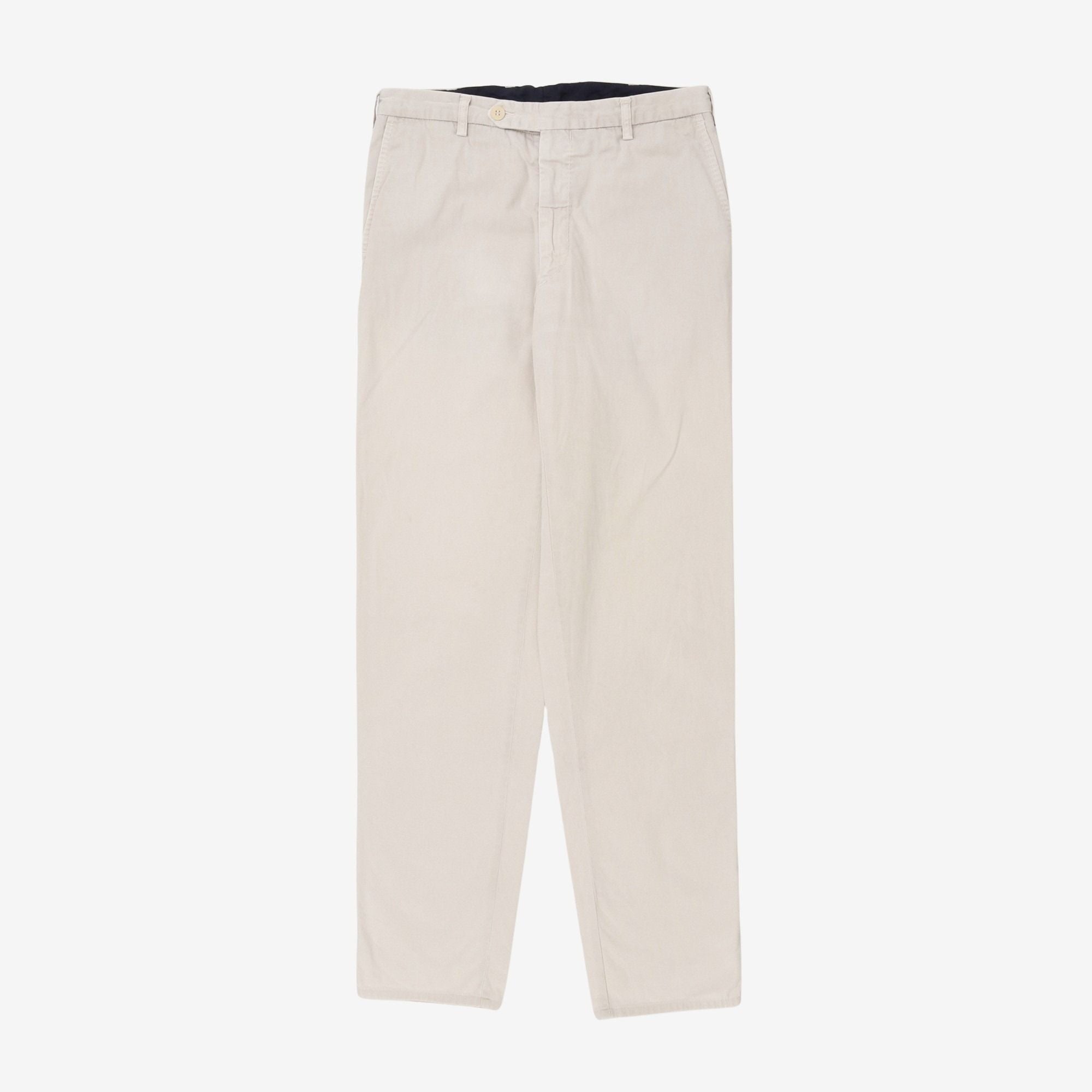 Flat Front Chino Trousers