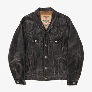 Vintage Leather Trucker jacket