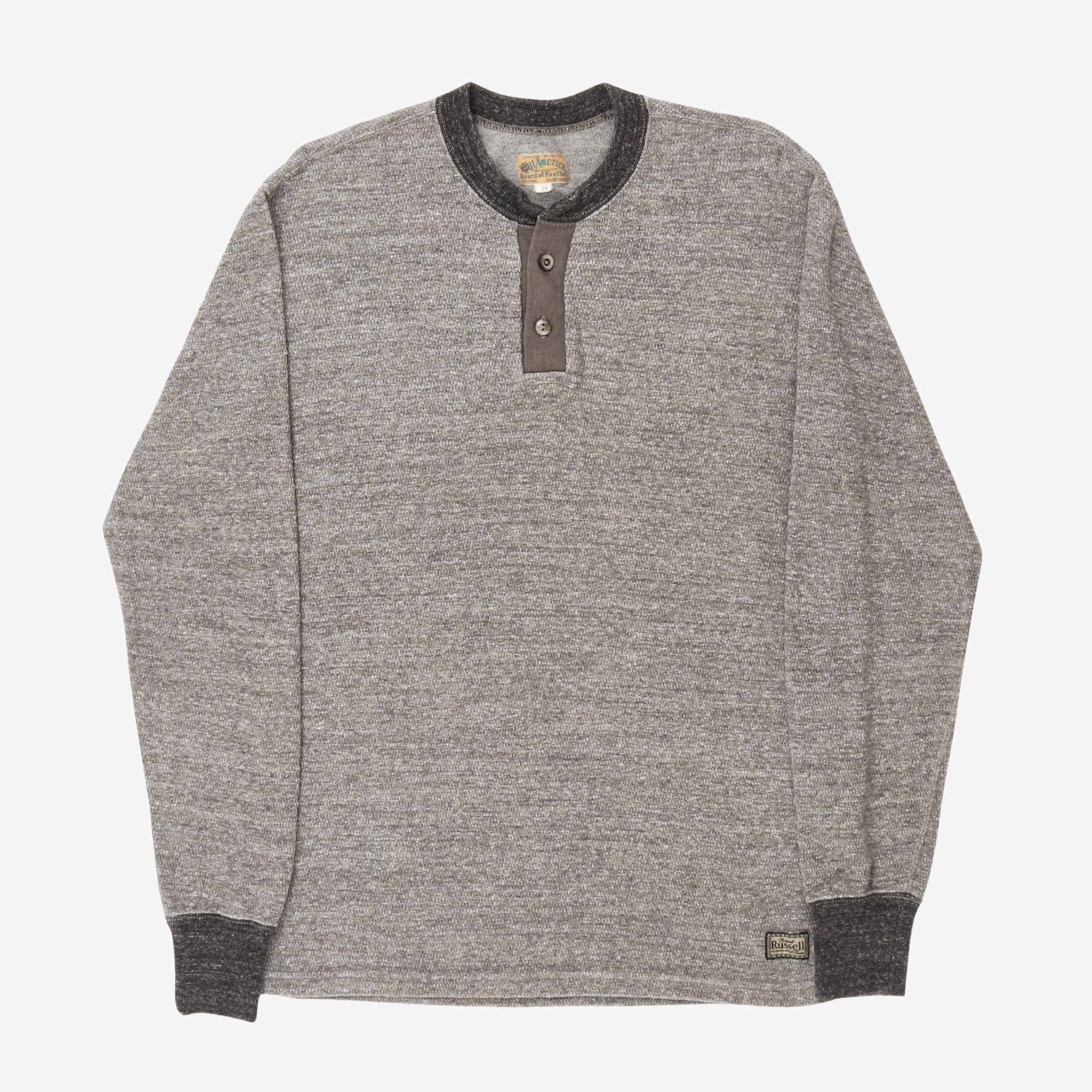 1930s Waffle Henley Thermal