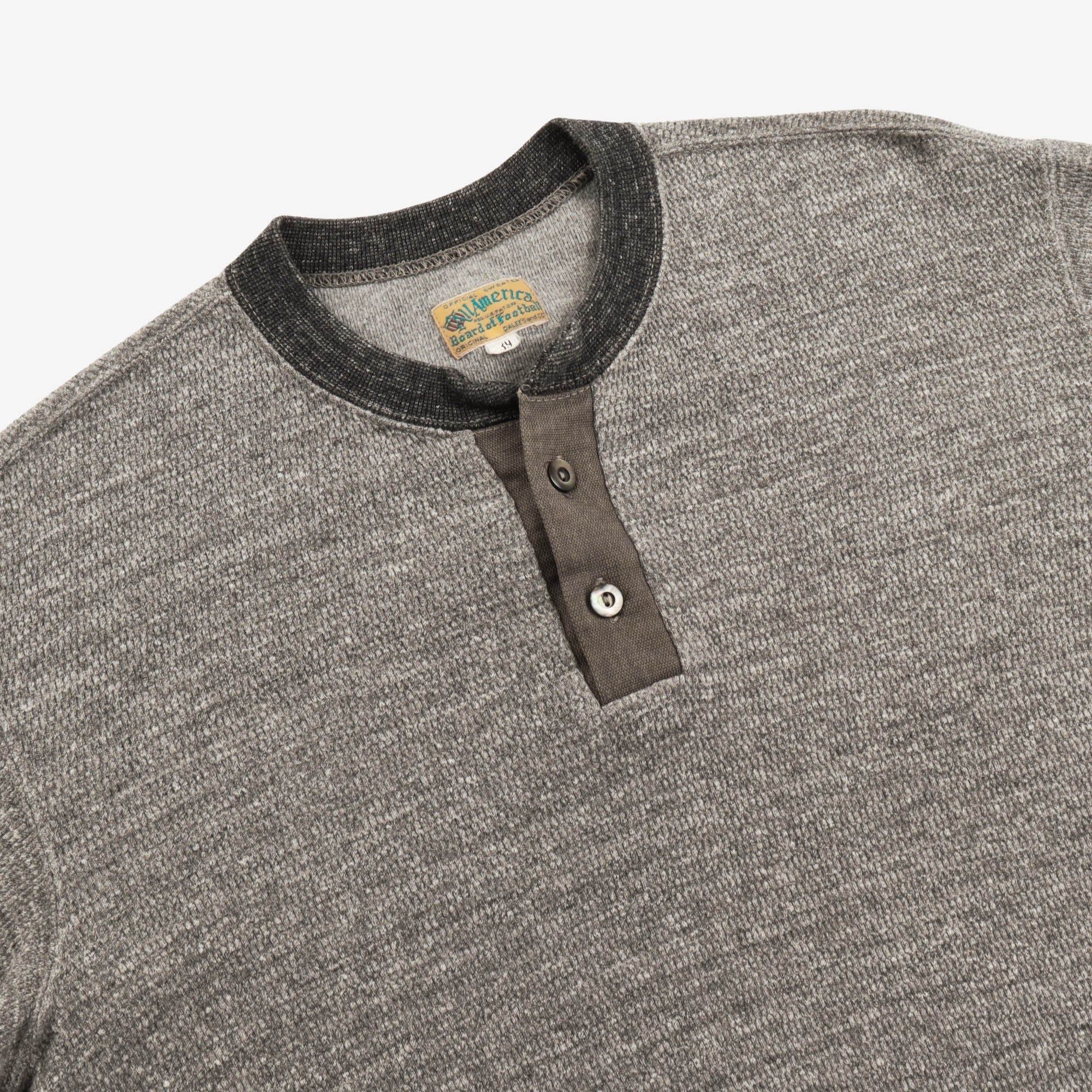 1930s Waffle Henley Thermal