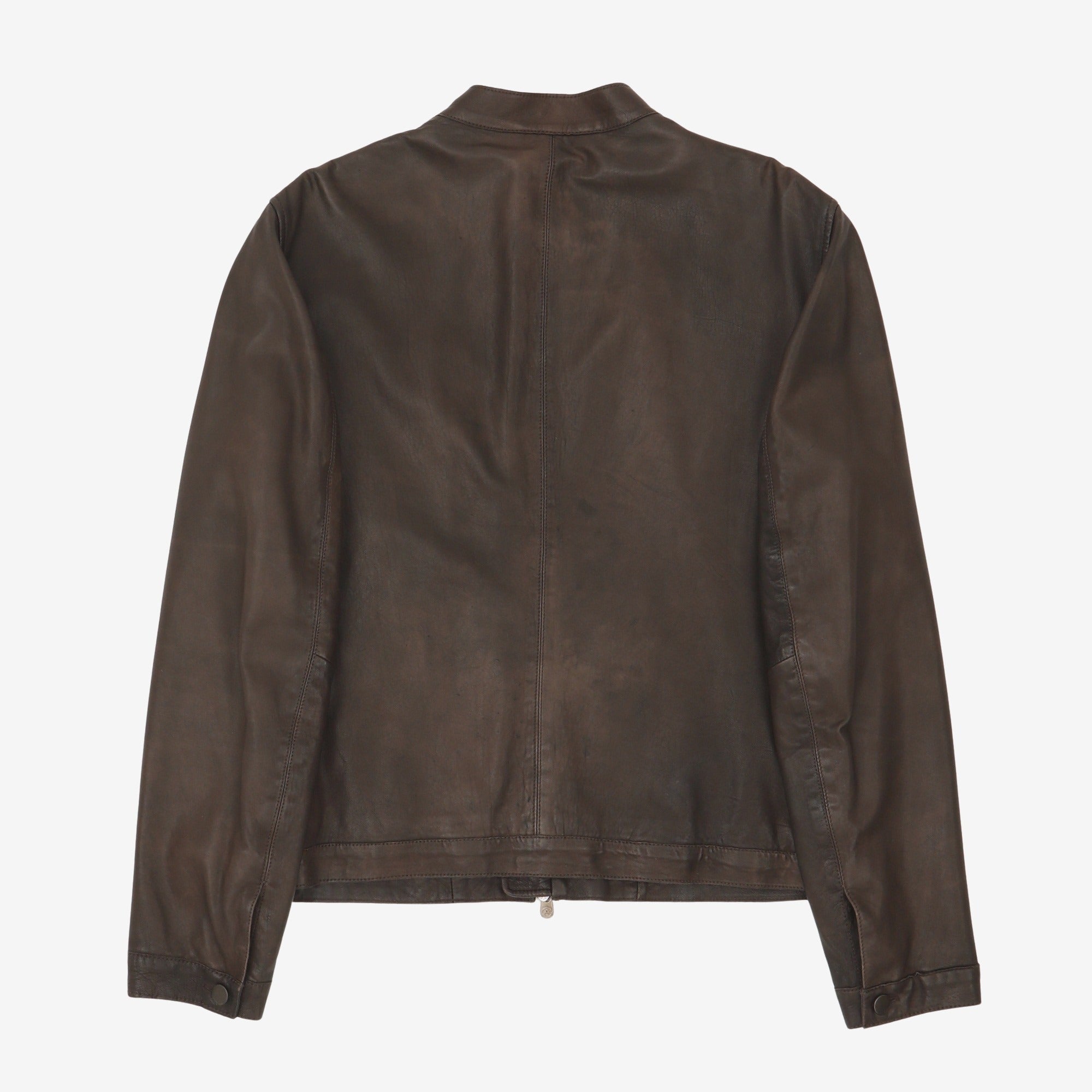 Leather Bomber Jacket