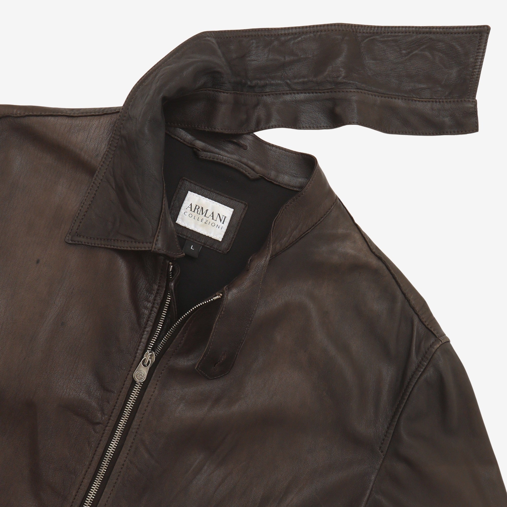 Leather Bomber Jacket
