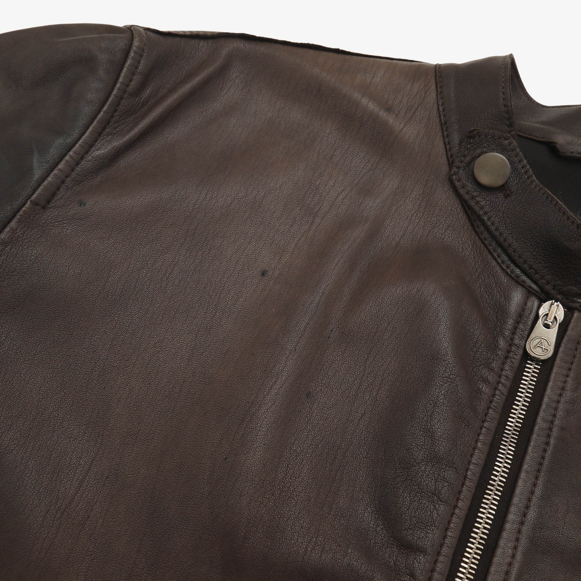 Leather Bomber Jacket
