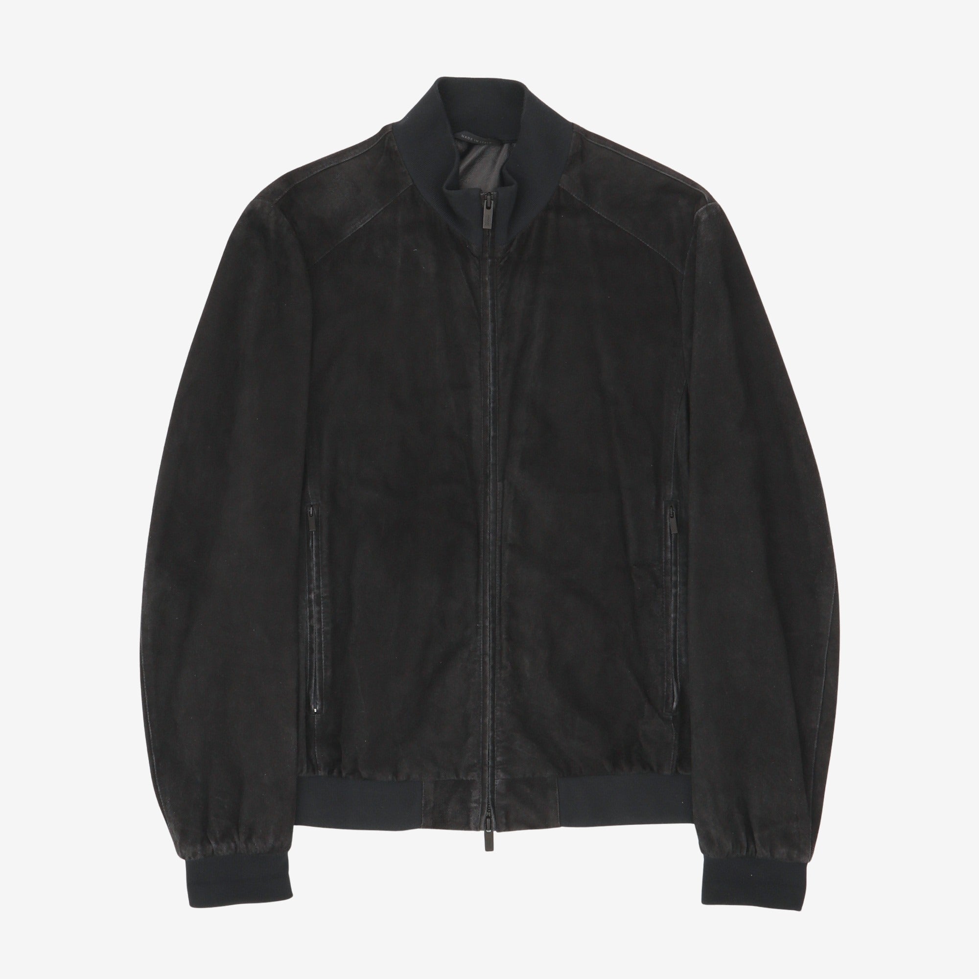 Suede Bomber Jacket