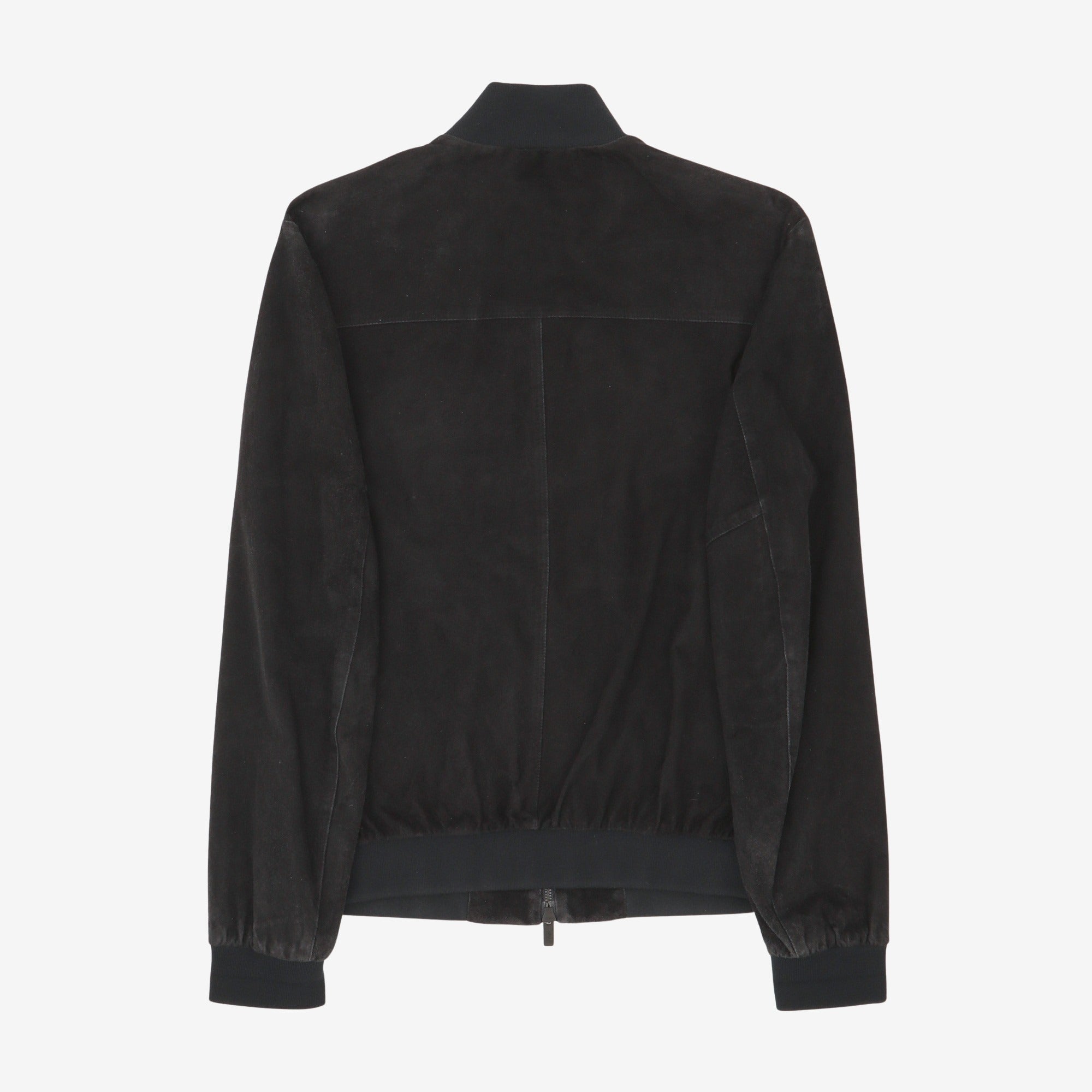 Suede Bomber Jacket