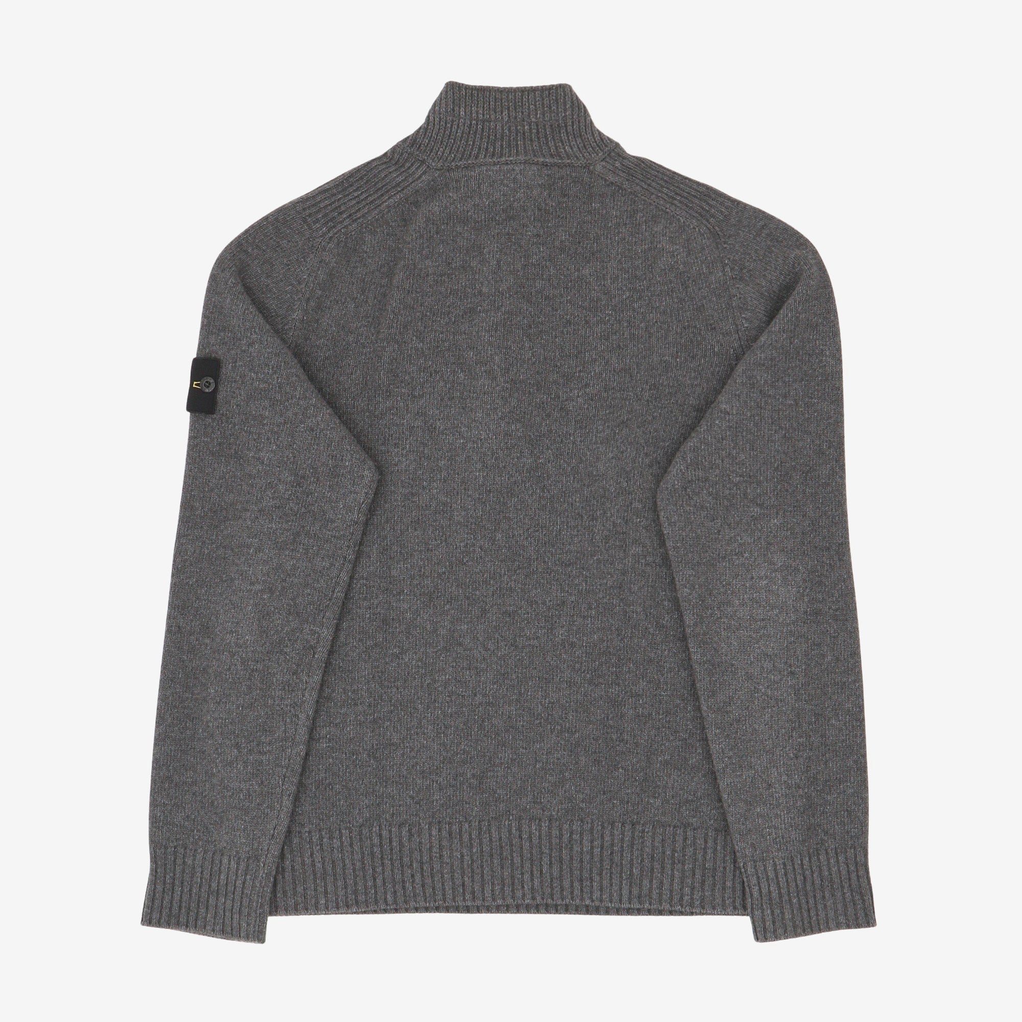 Half Placket Wool Sweater