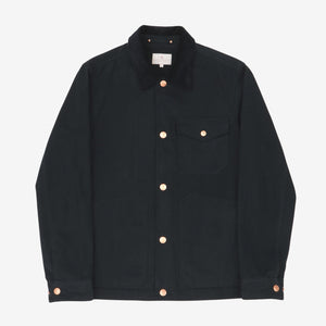 Cord Collar Canvas Coat