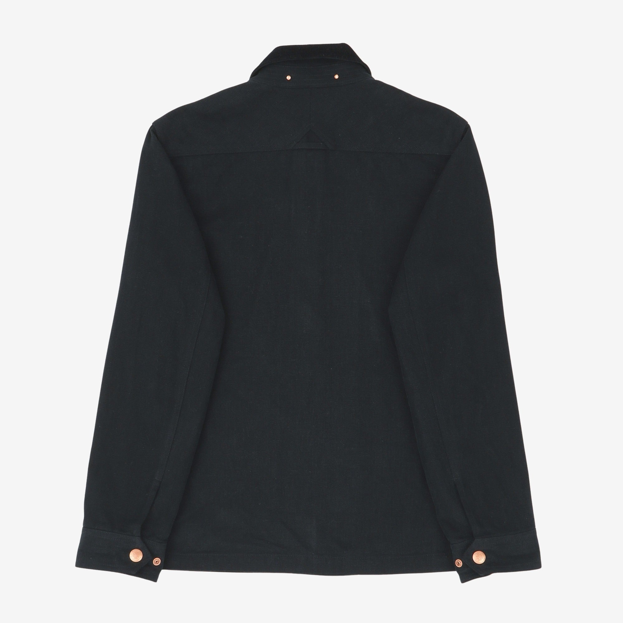 Cord Collar Canvas Coat