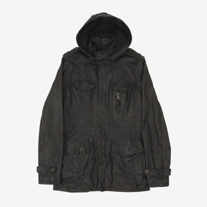 Custom Leather Jacket + Hood