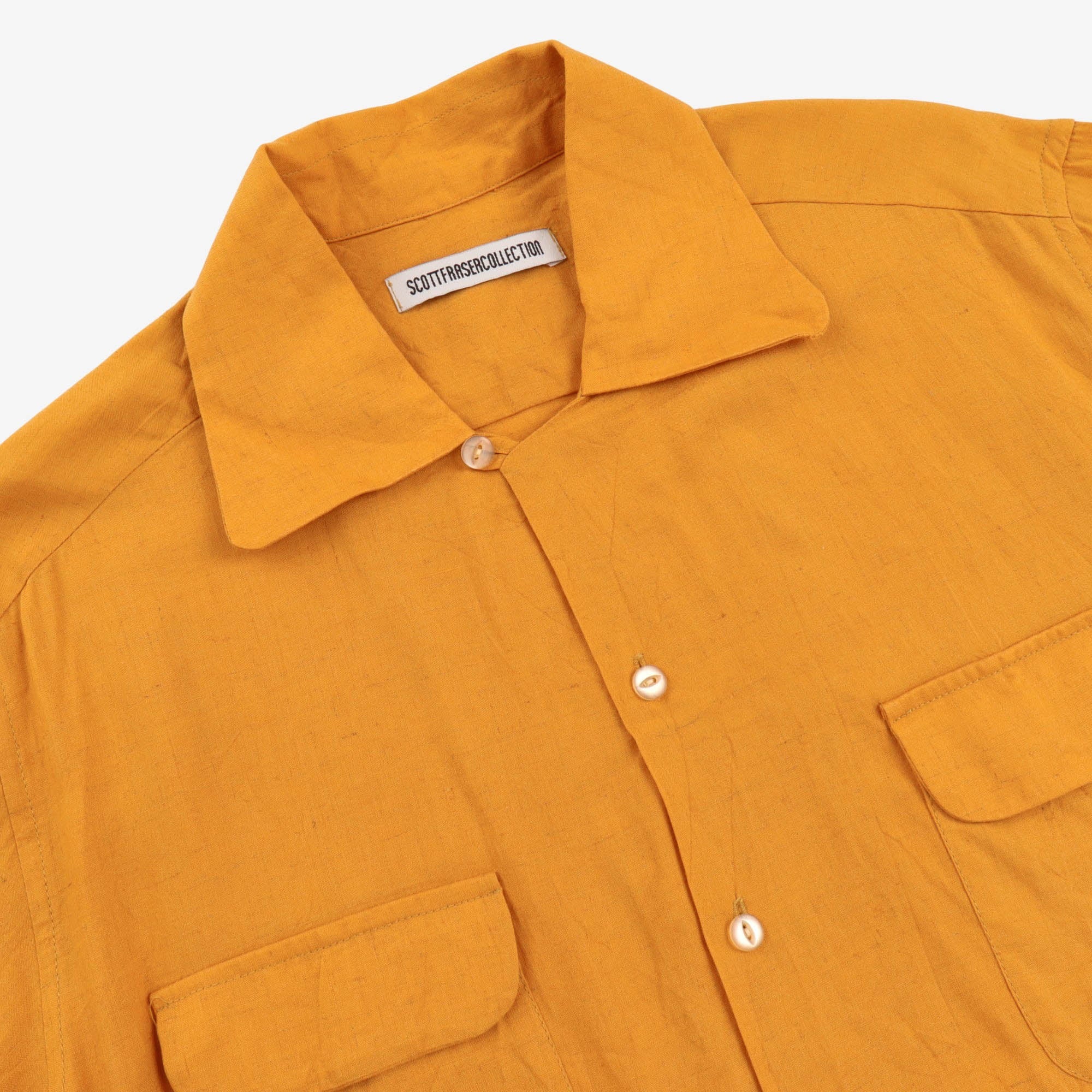 Ochre Cuban Collar Shirt