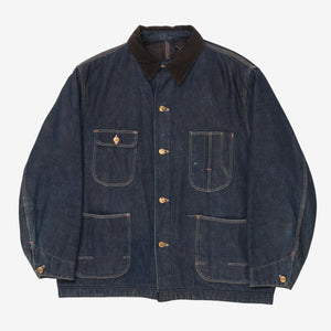 1940s Blanket Lined Denim Chore Coat