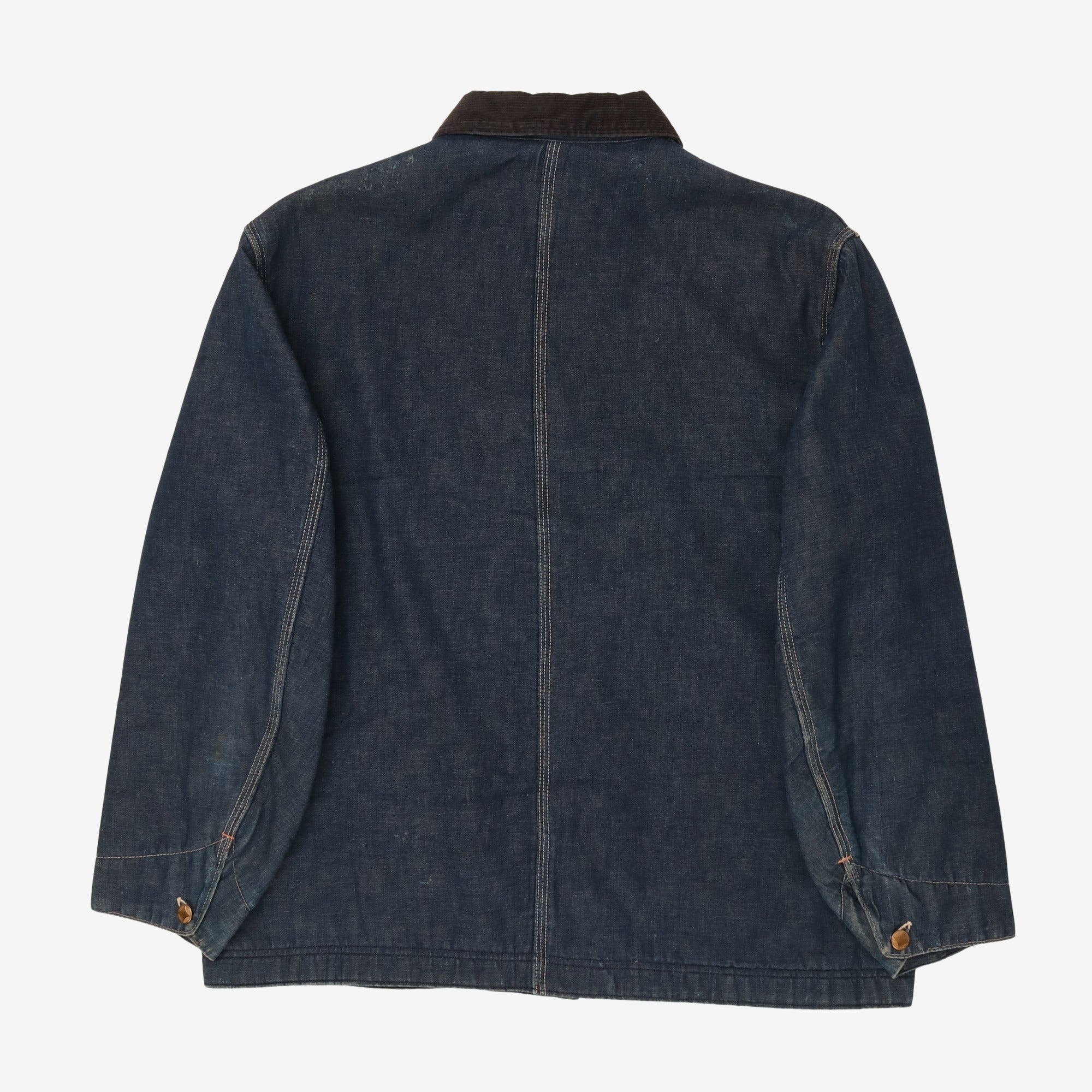 1940s Blanket Lined Denim Chore Coat