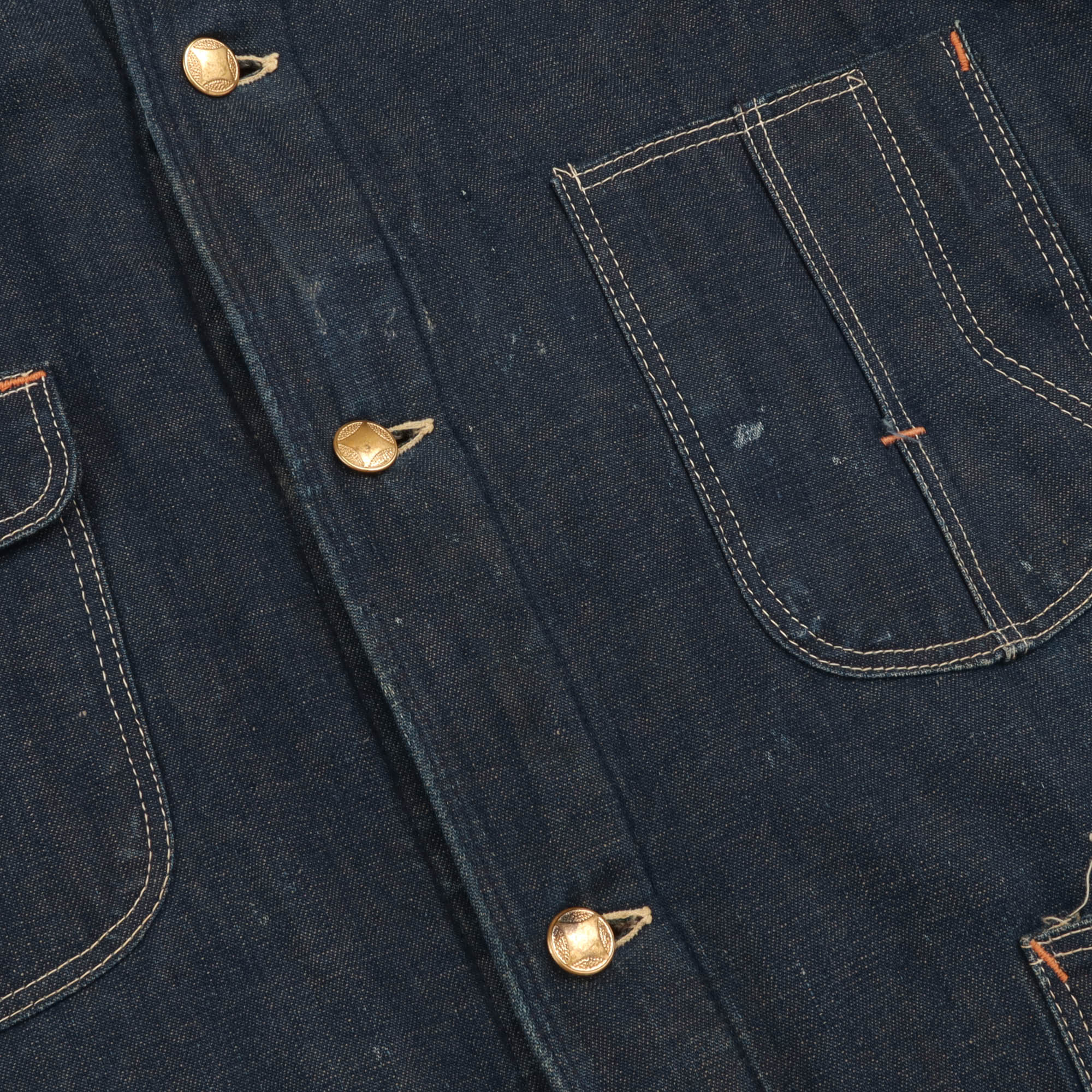 1940s Blanket Lined Denim Chore Coat