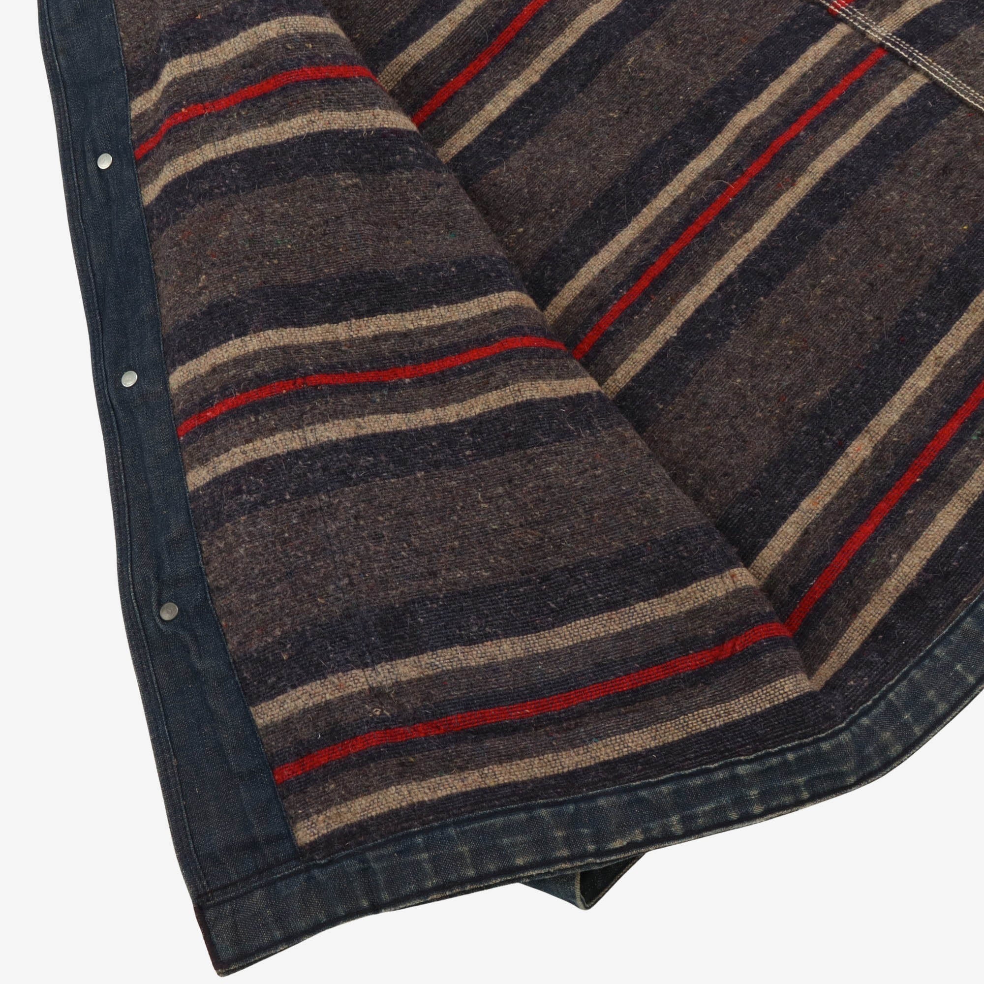 1940s Blanket Lined Denim Chore Coat