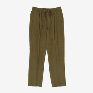 Seersucker Drawstring Trousers