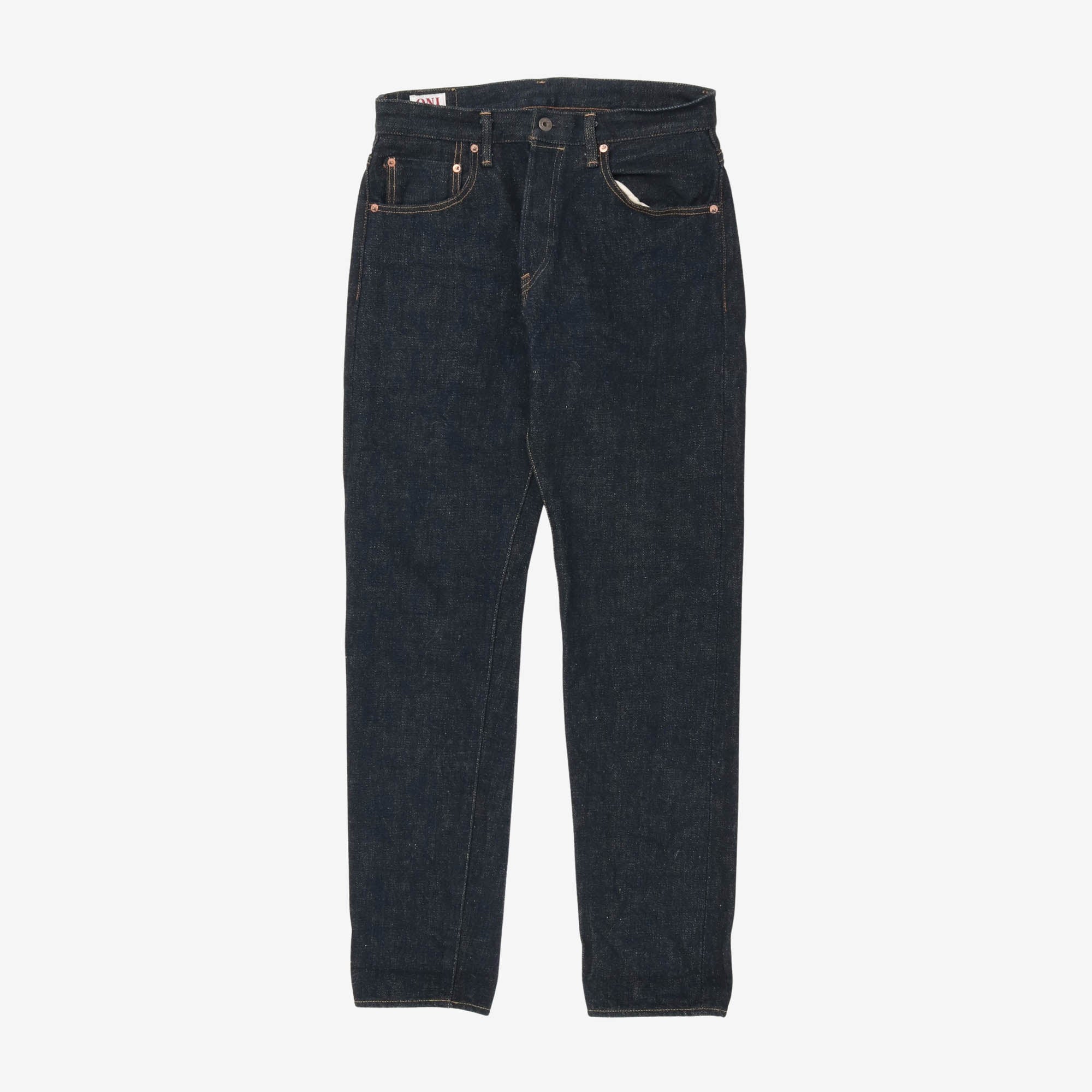 9027R-KAB High Rise Relaxed Tapered Denim