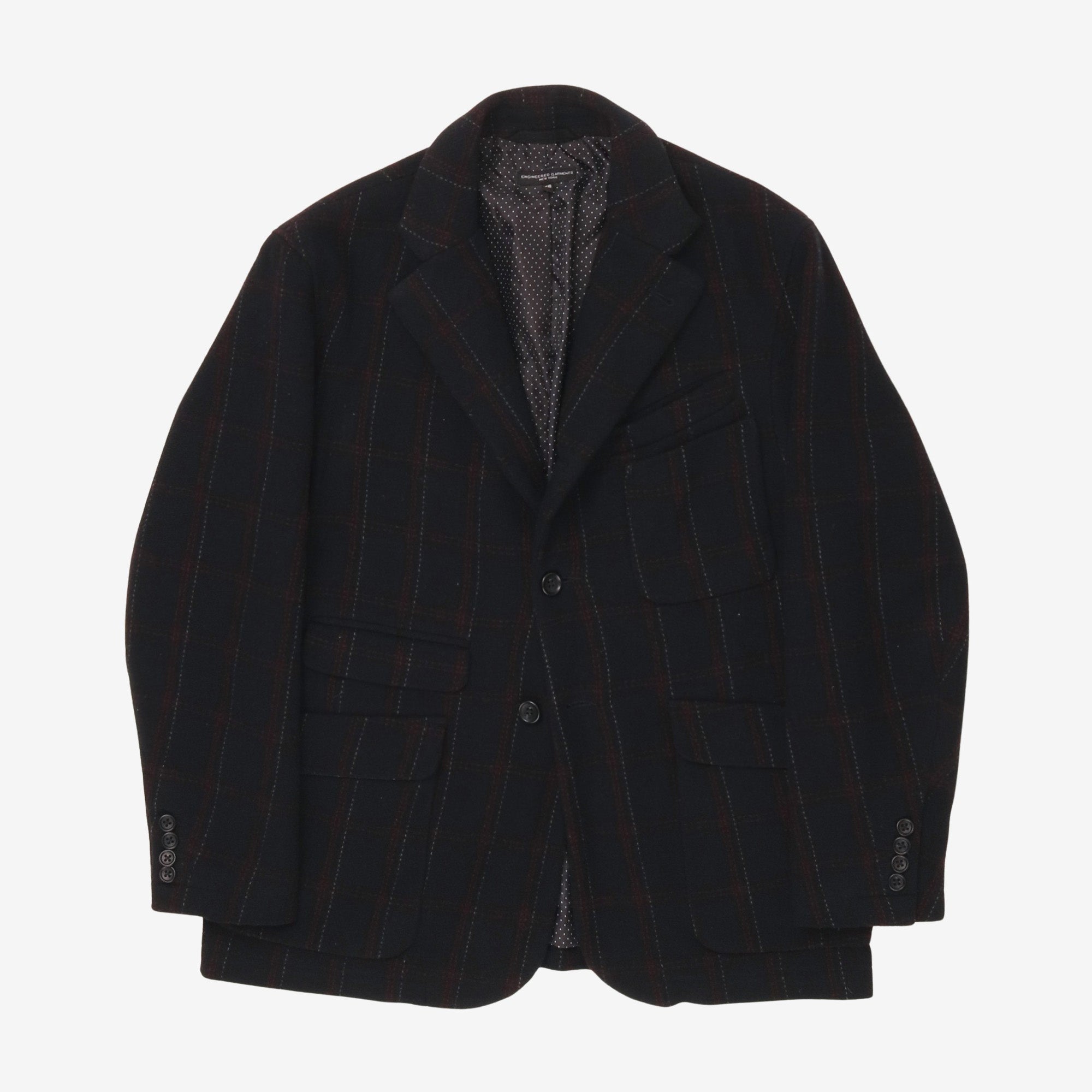 Wool Bend Check Jacket