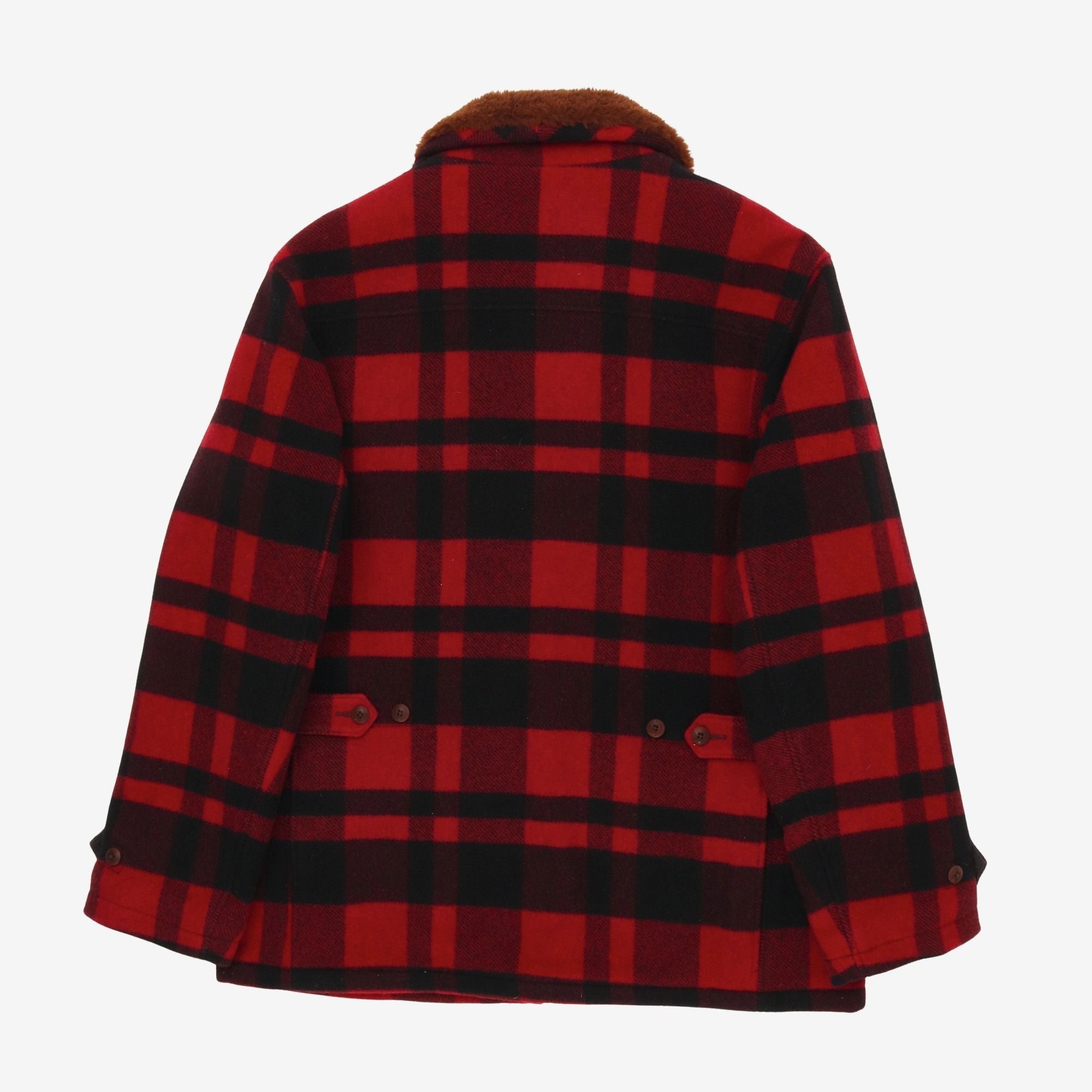 Plaid Shearling Barn Coat