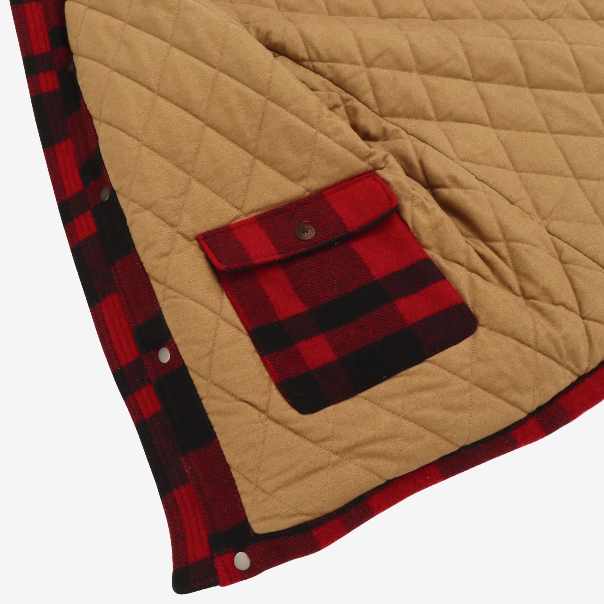 Plaid Shearling Barn Coat