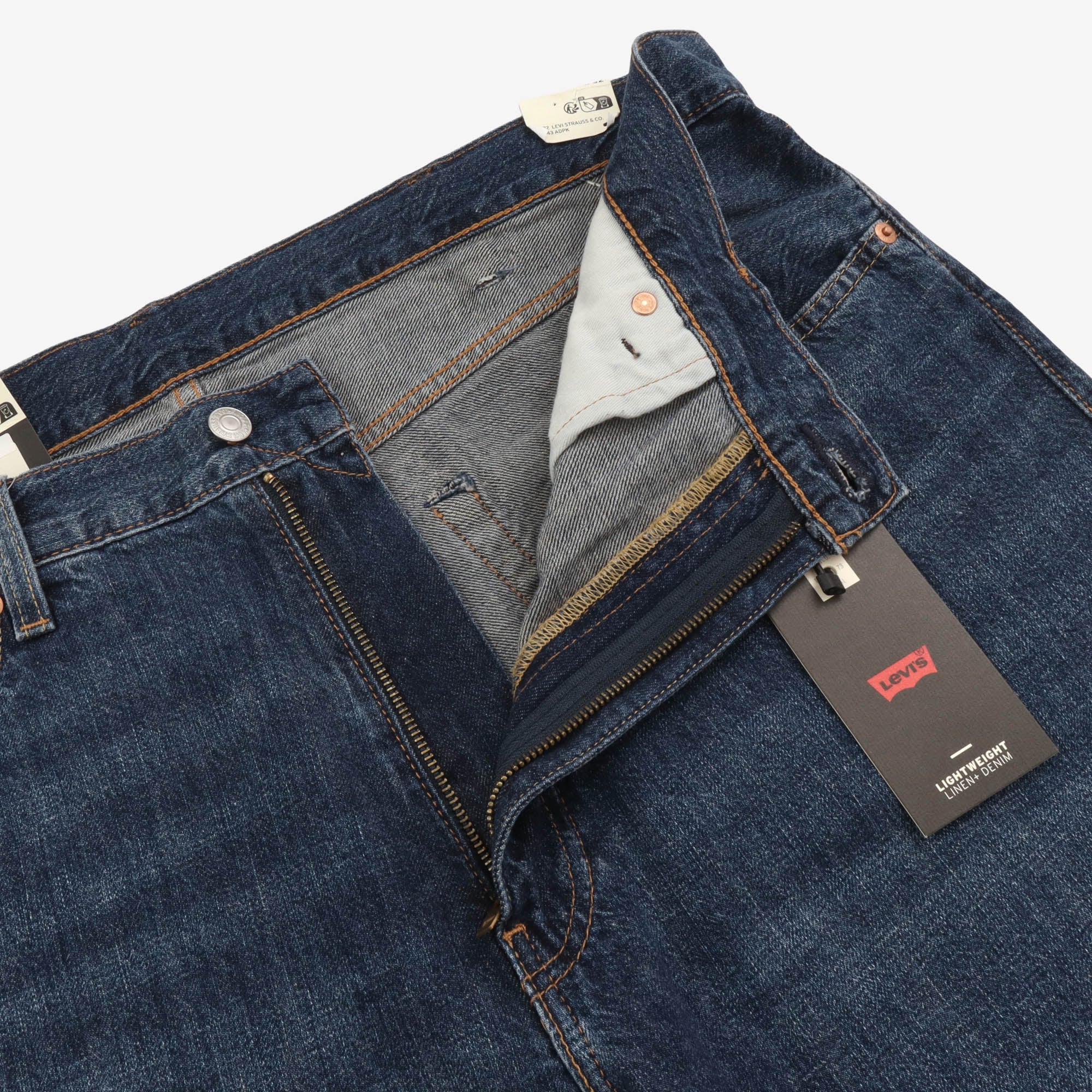 Lot 555 Linen Blend Relaxed Straight Denim (40W X 31L)