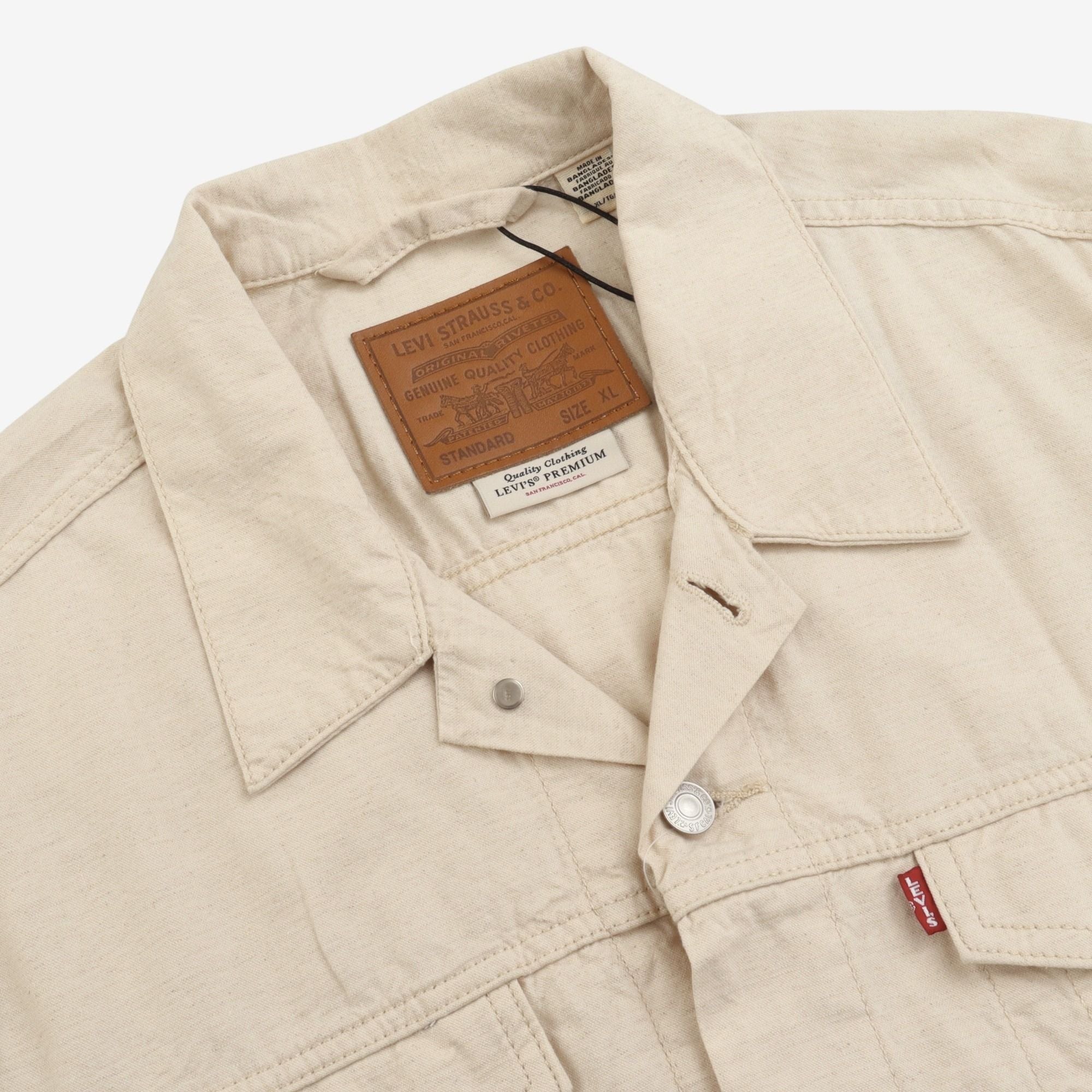 Linen Denim Trucker Jacket