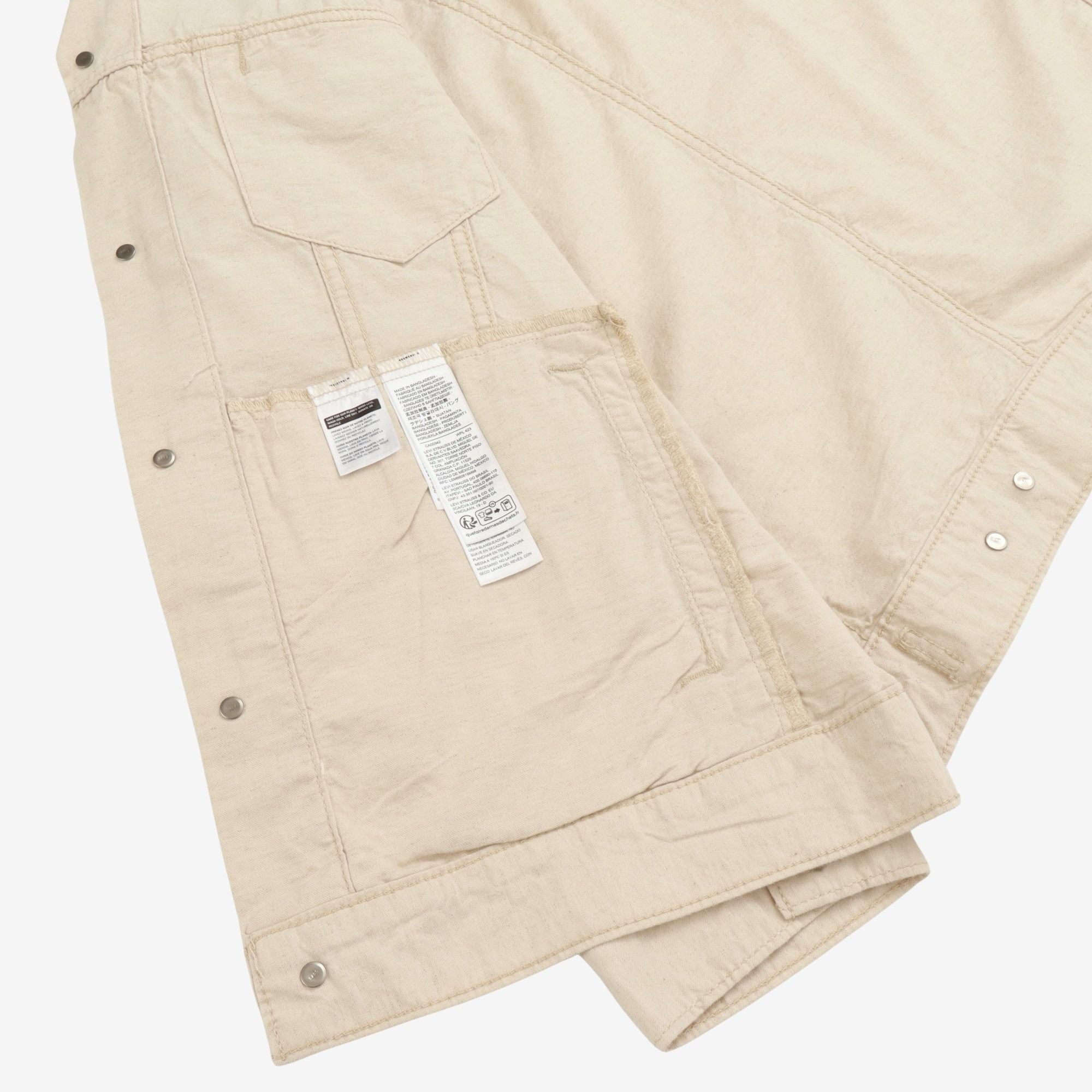 Linen Denim Trucker Jacket