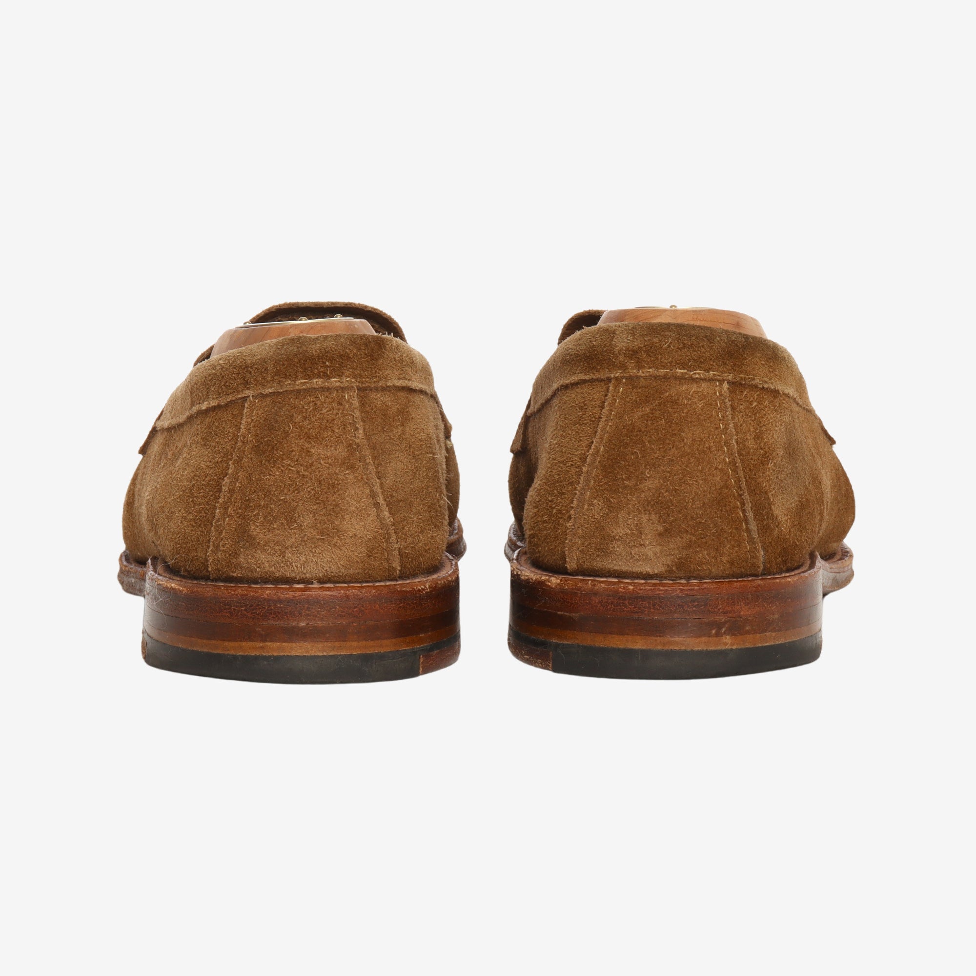 Unlined Suede Penny Loafers + Trees