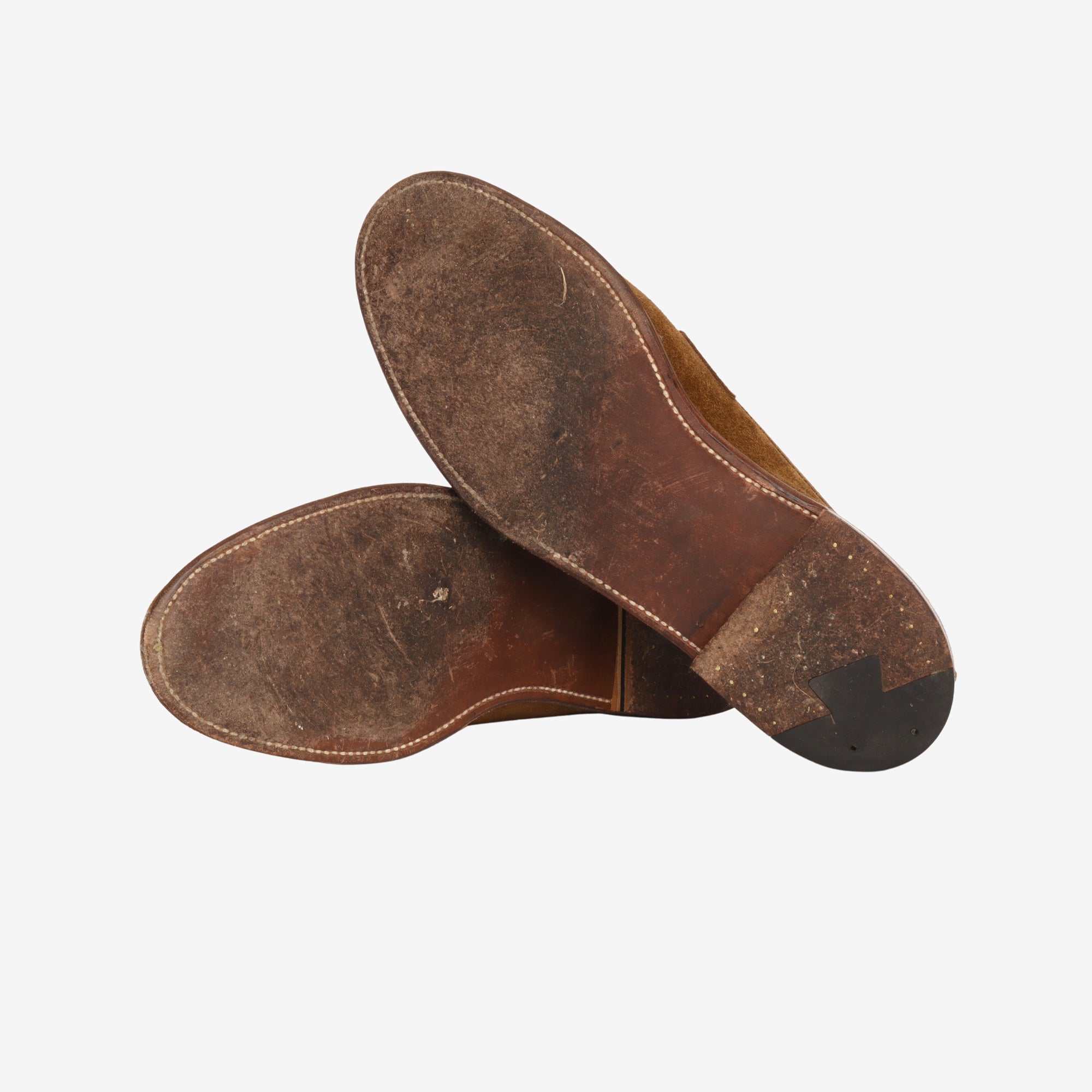 Unlined Suede Penny Loafers + Trees