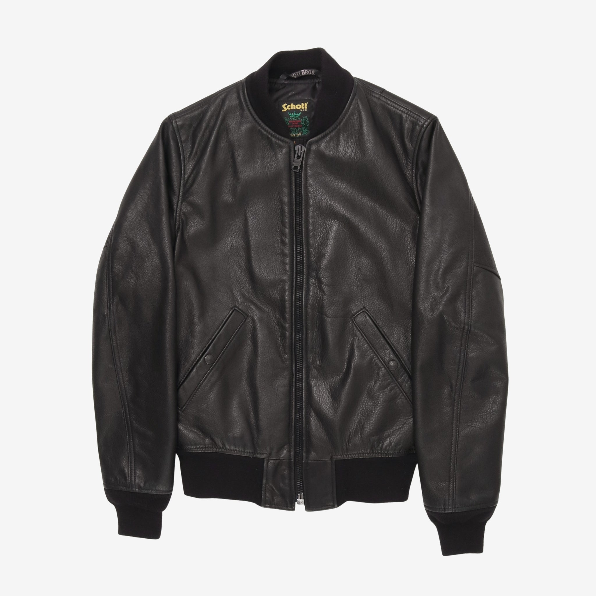 Leather Bomber Jacket
