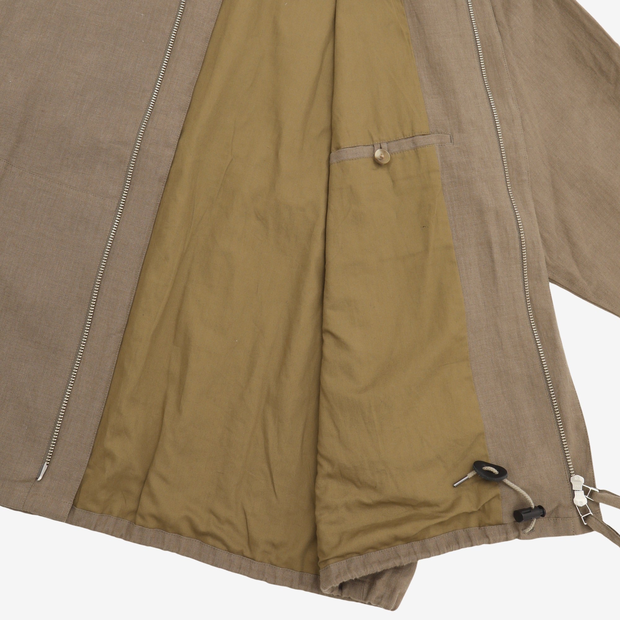 Peach Skin Linen Blouson