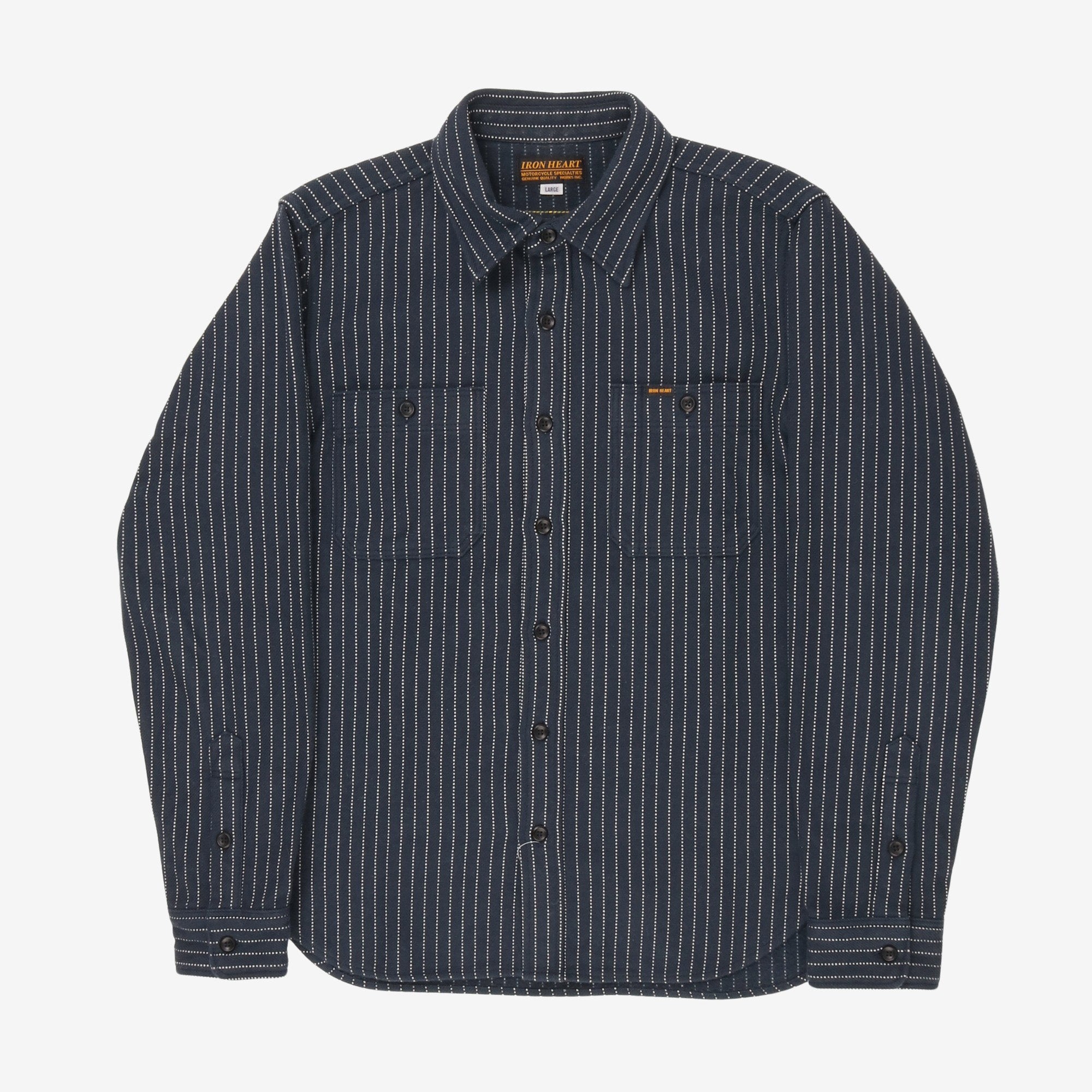 Ultra Heavy Flannel Chalk Stripe Work Shirt