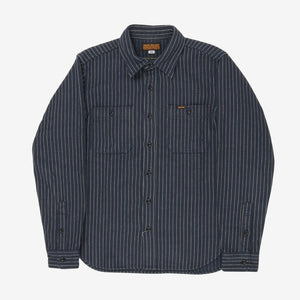 Ultra Heavy Flannel Chalk Stripe Work Shirt