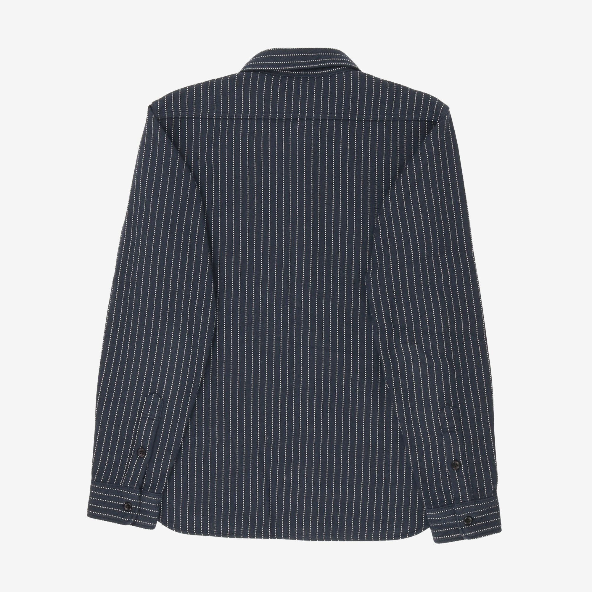Ultra Heavy Flannel Chalk Stripe Work Shirt
