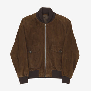 Suede Bomber Jacket (Fits UK40-42)