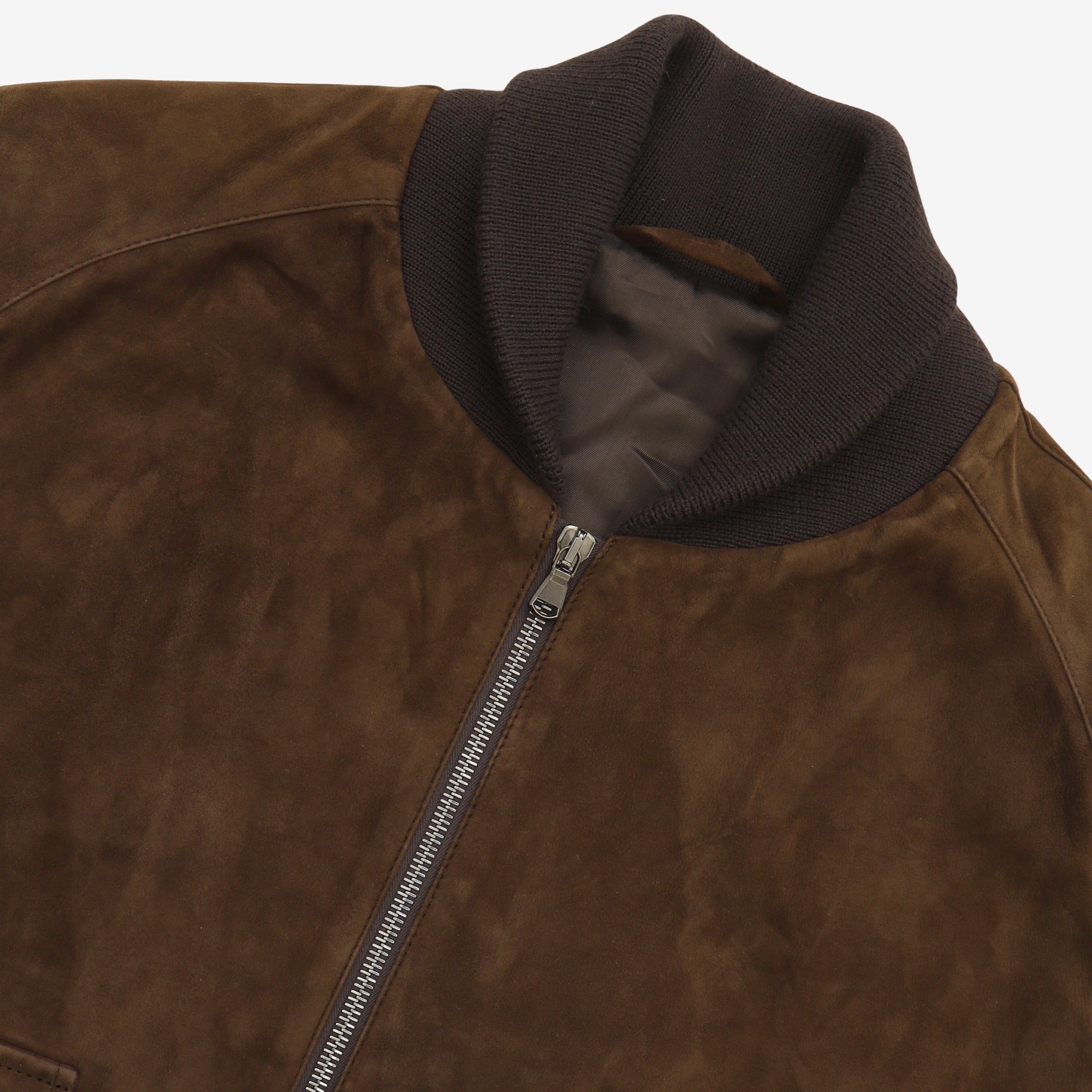 Suede Bomber Jacket (Fits UK40-42)