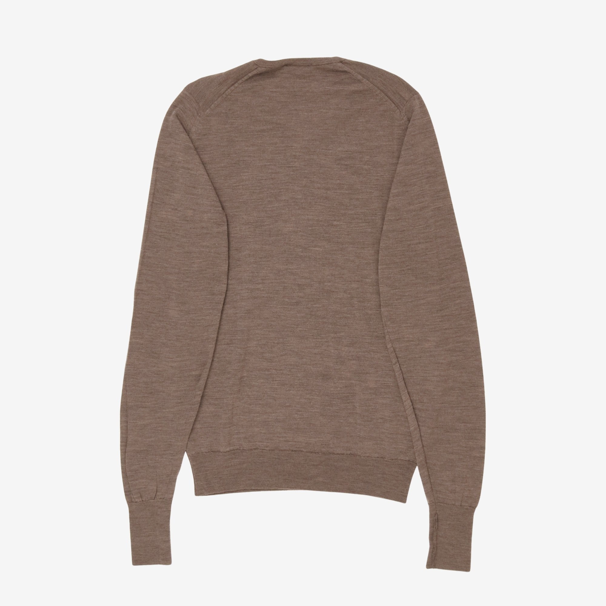 Extra Fine V Neck Merino Wool Sweater
