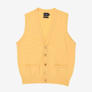 Lambswool Sleeveless Cardigan