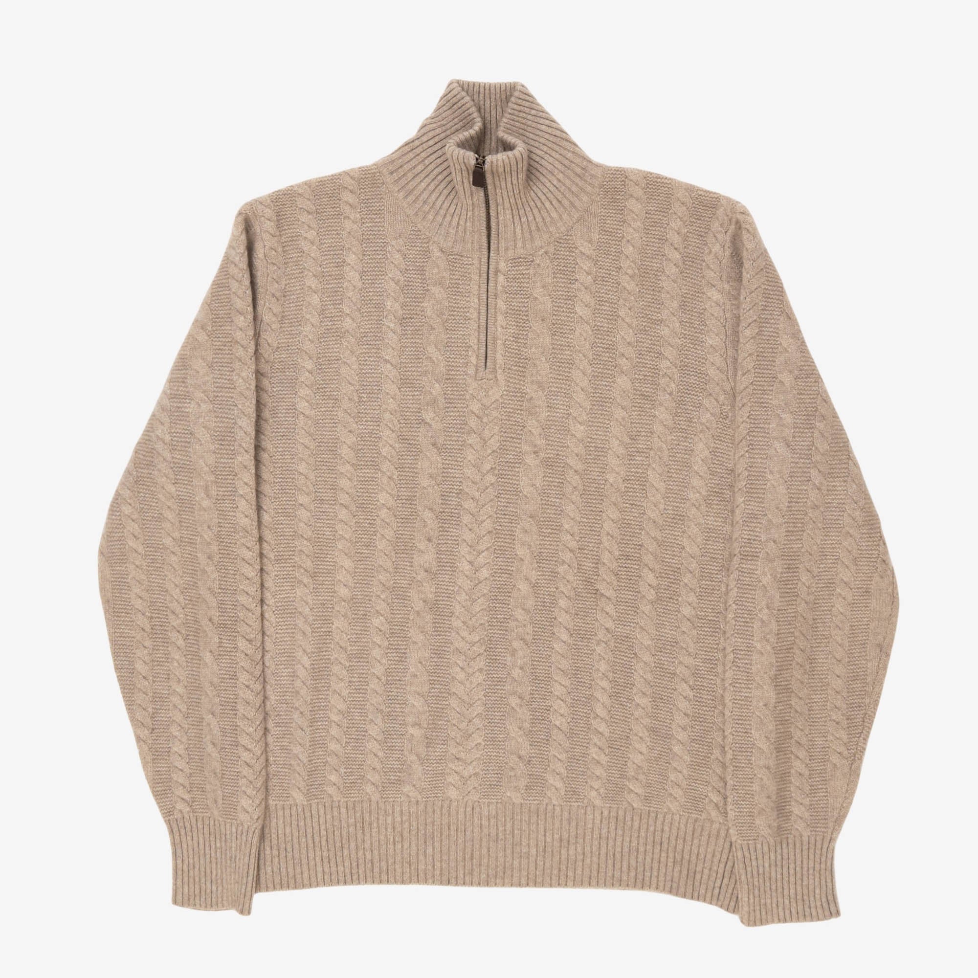 1/4 Zip Cashmere Sweater