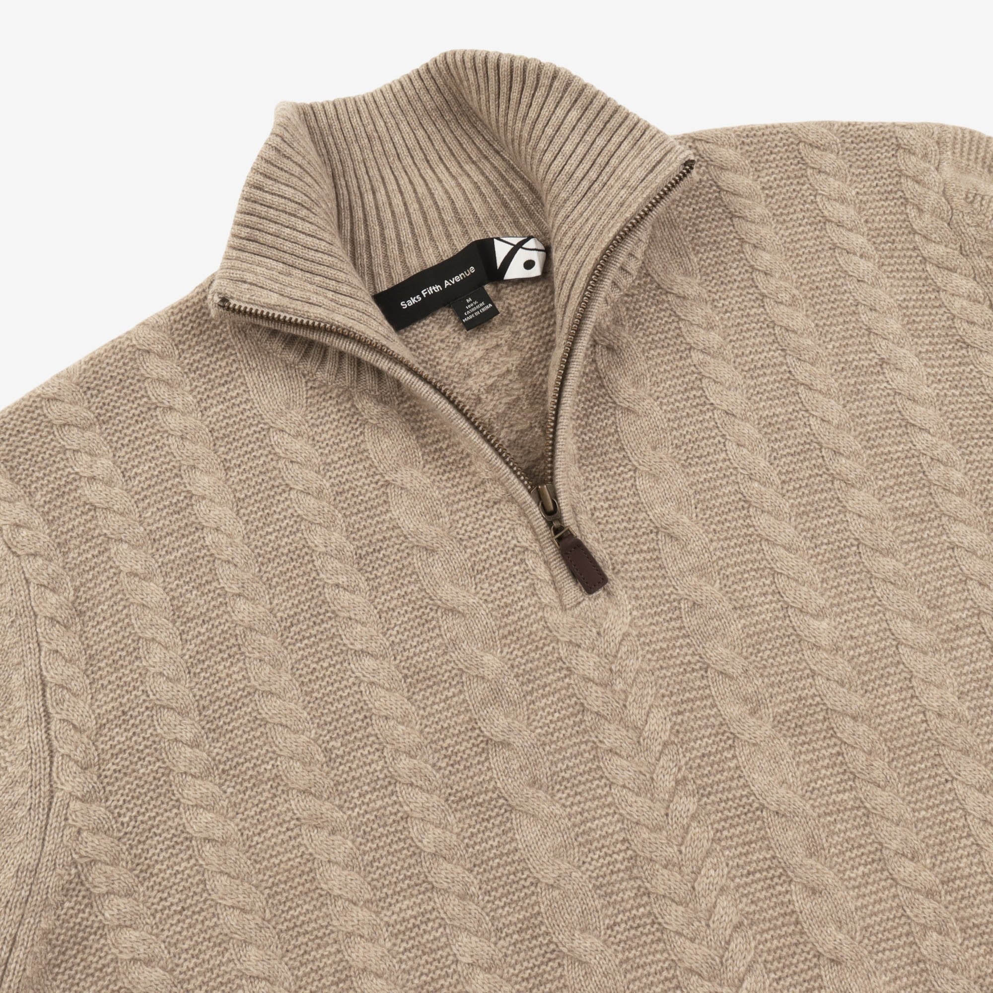 1/4 Zip Cashmere Sweater