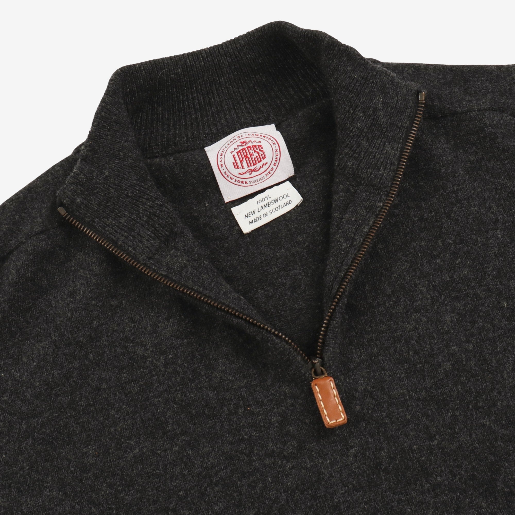 Wool Half Zip Sweater