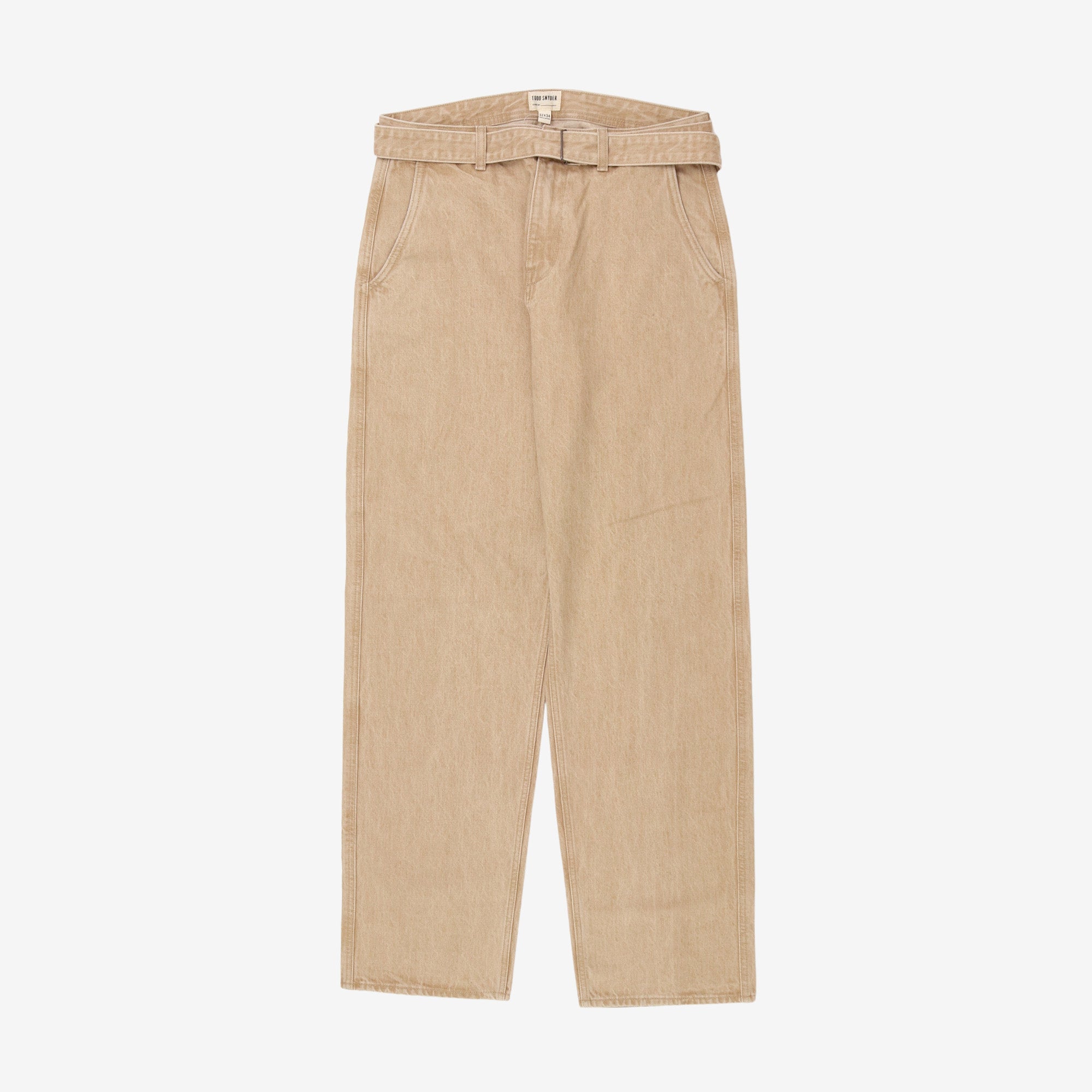 Relaxed Self Belted Denim
