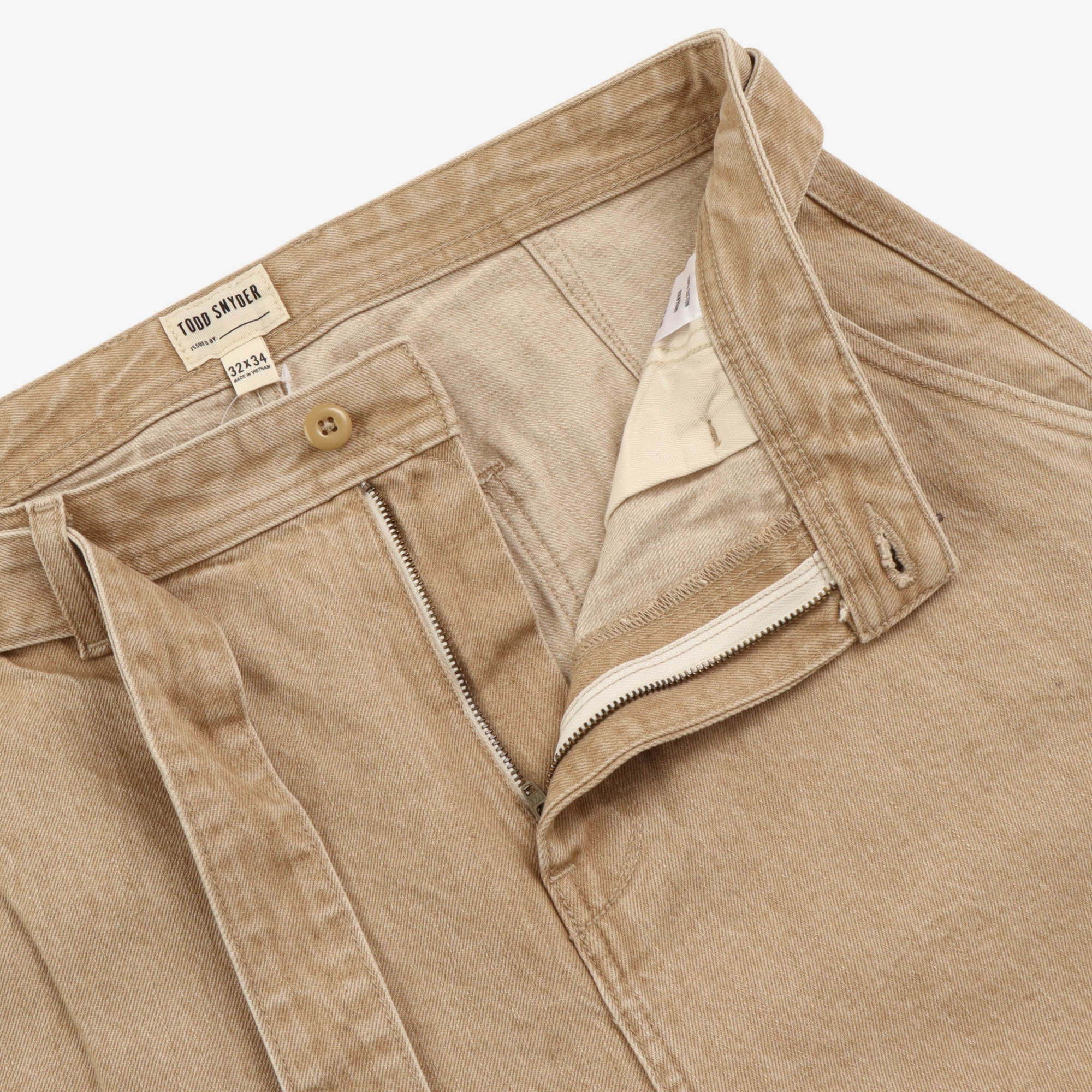 Relaxed Self Belted Denim