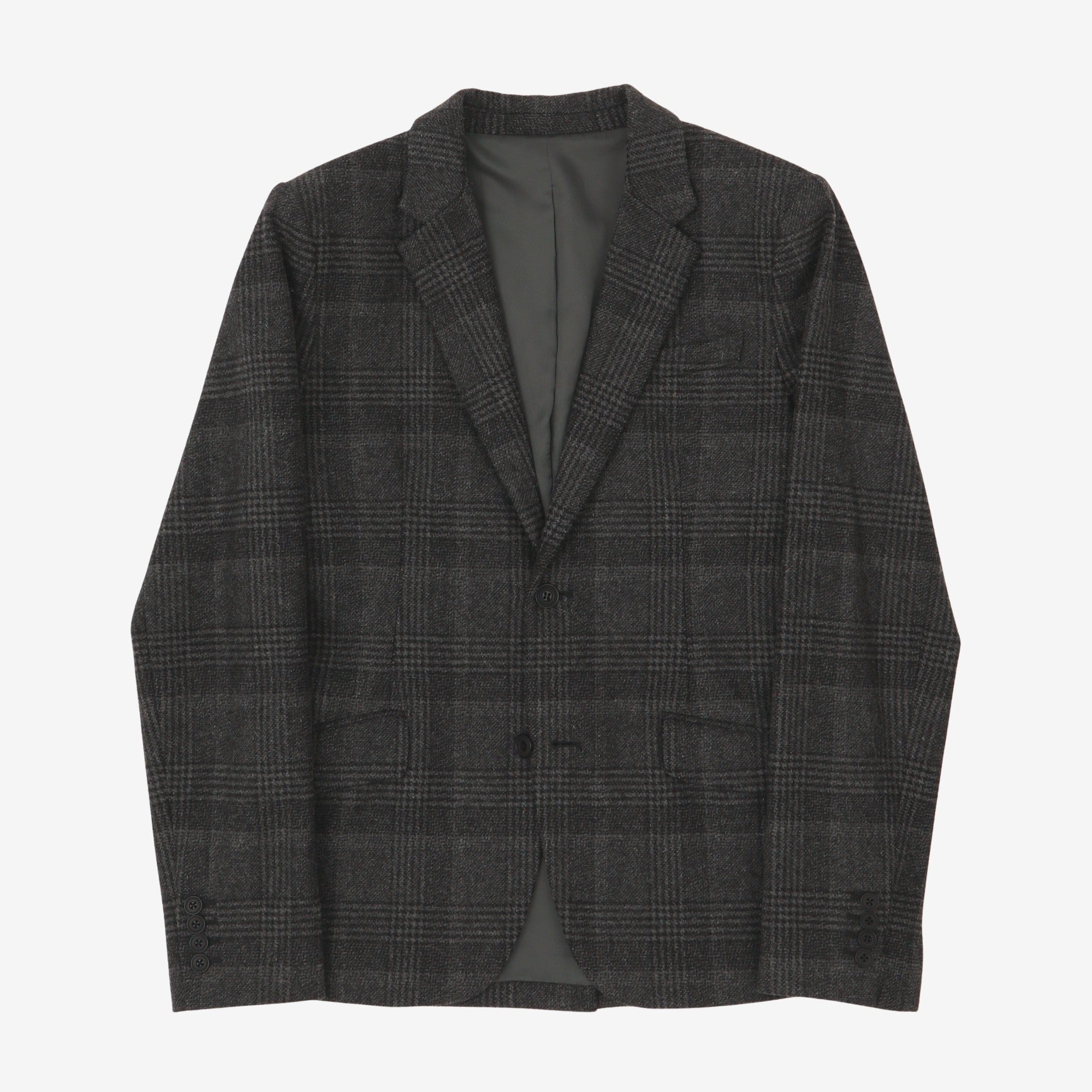 Wool Check Blazer