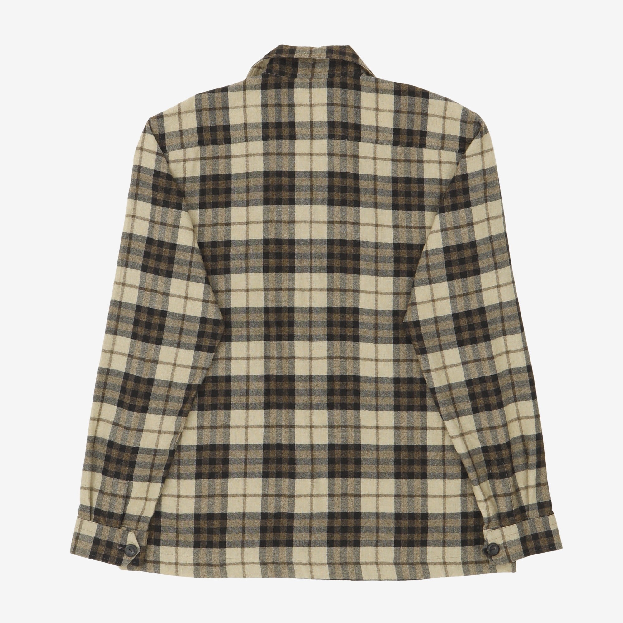 Wool-Cashmere Flannel Overshirt