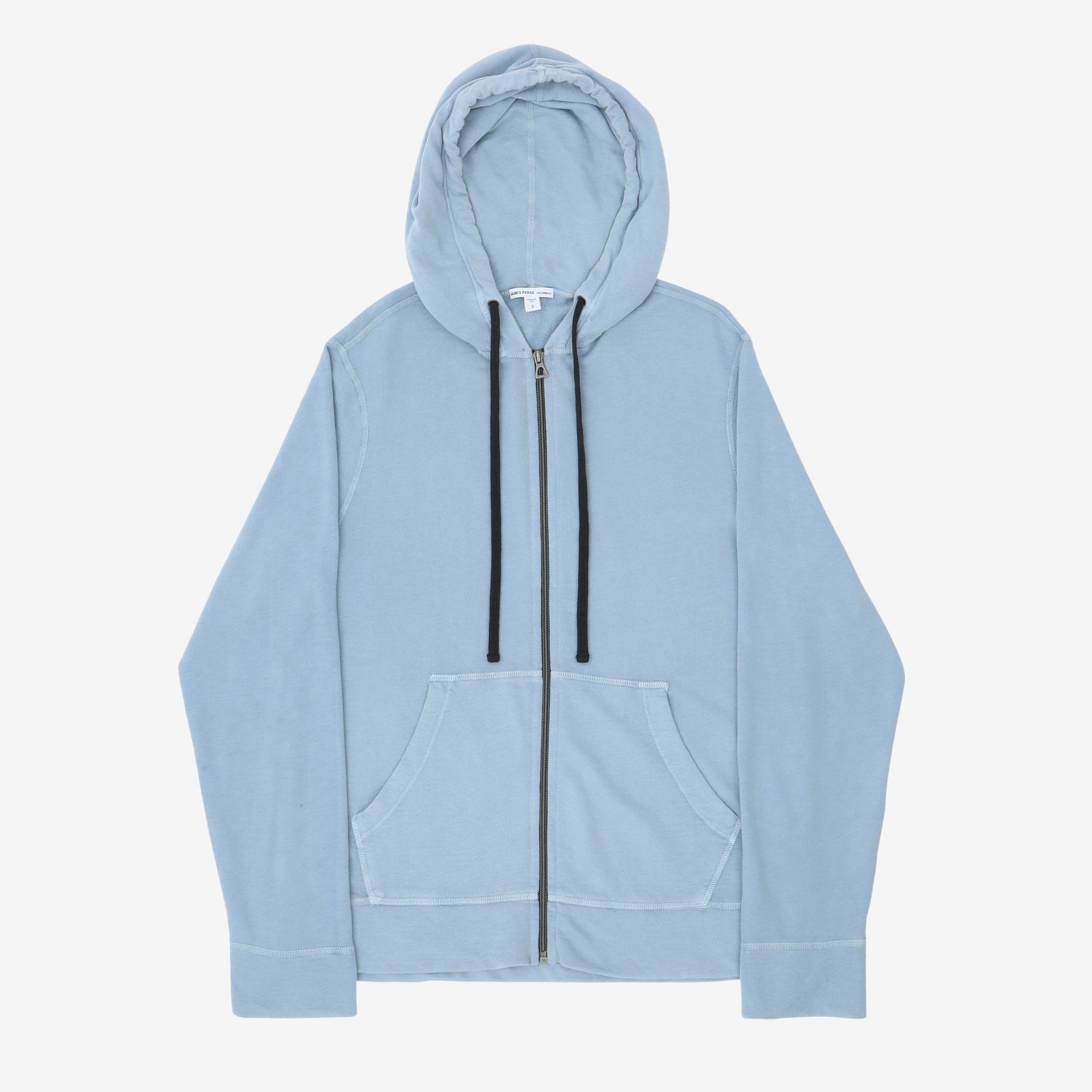 Jersey Zip Up Hoodie