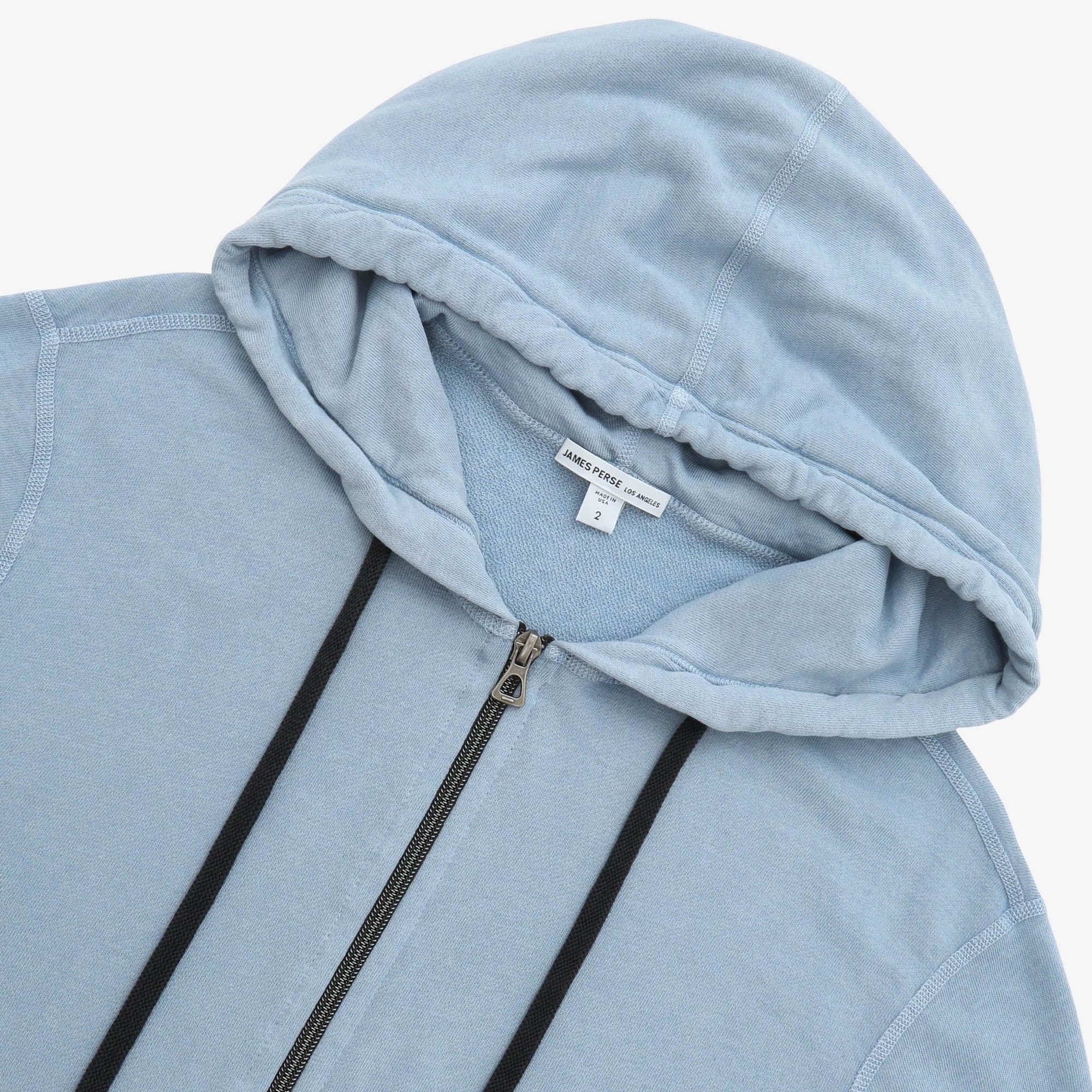 Jersey Zip Up Hoodie